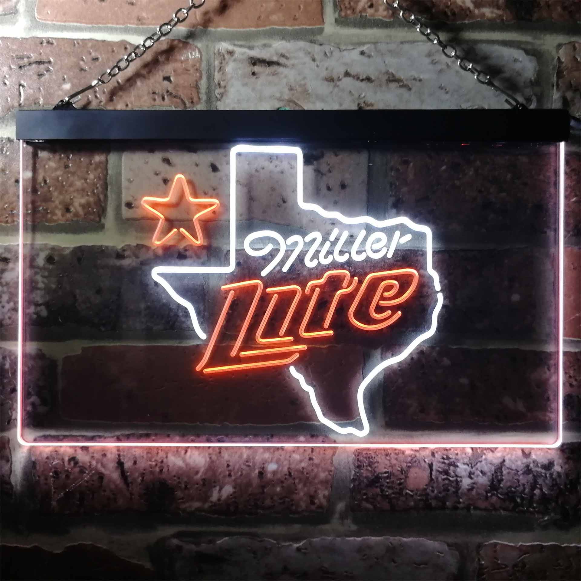 Miller Texas Star Beer Neon-Like LED Sign - Image 4