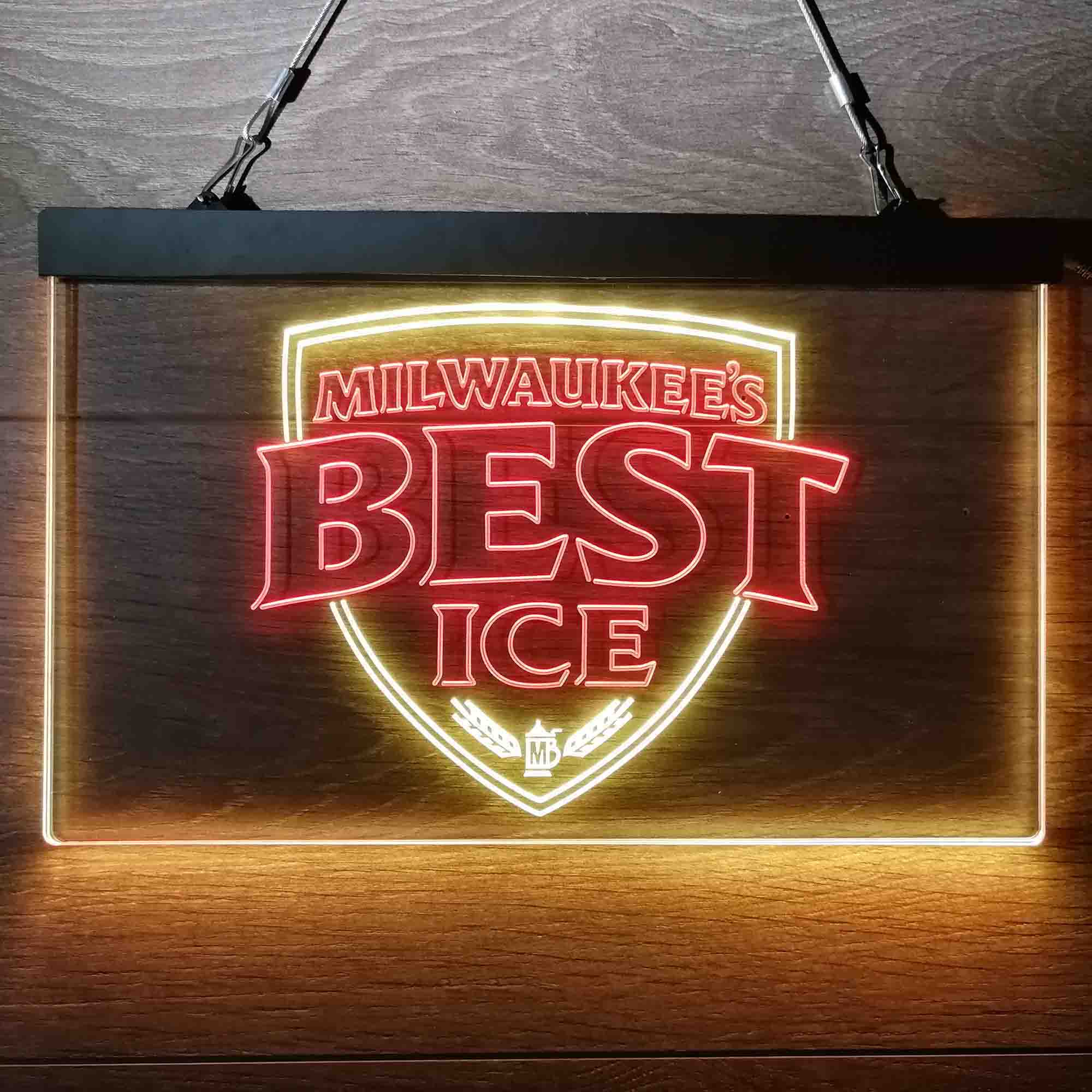 Milwakuee's Best Ice Beer Neon-Like LED Sign - Image 10