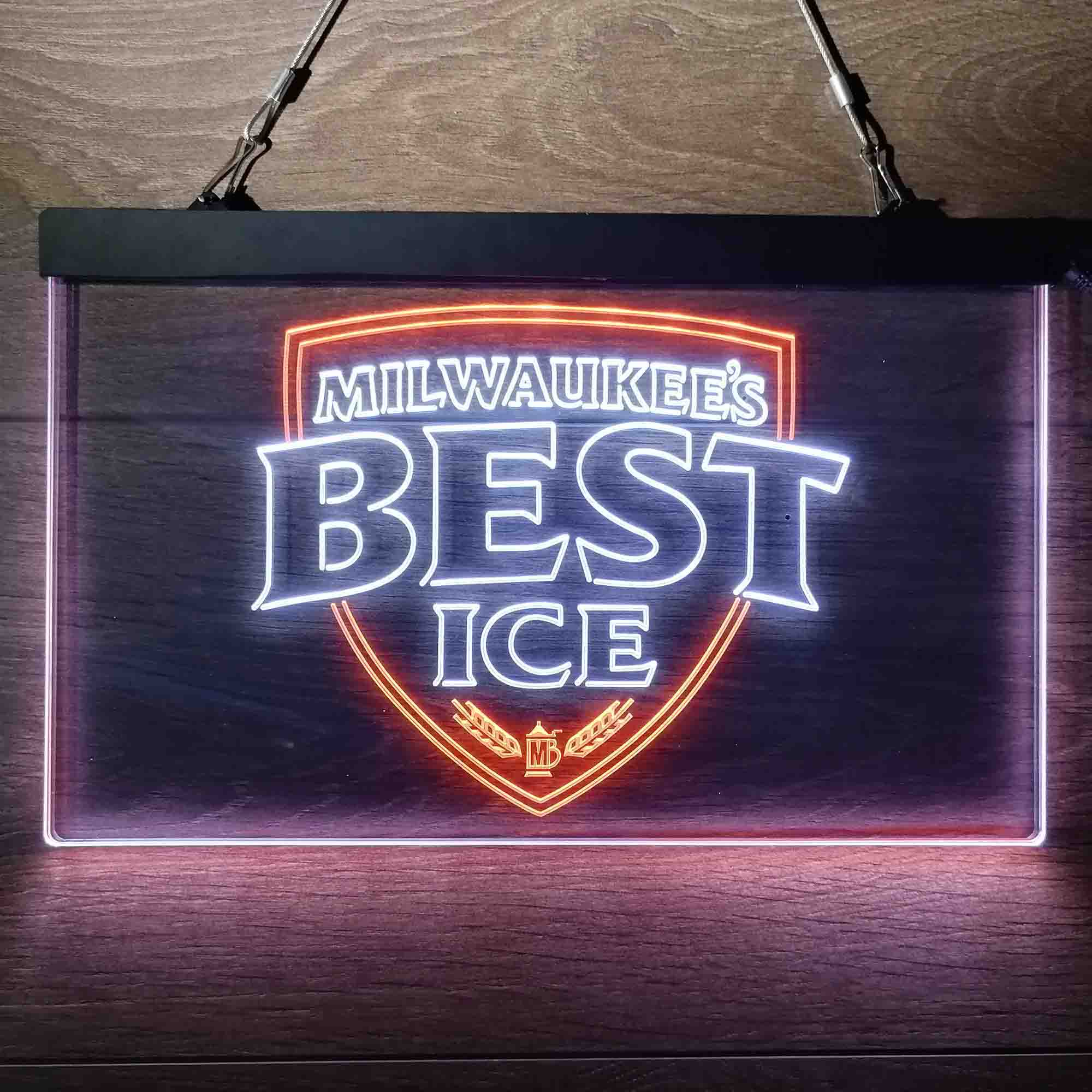 Milwakuee's Best Ice Beer Neon-Like LED Sign - Image 13