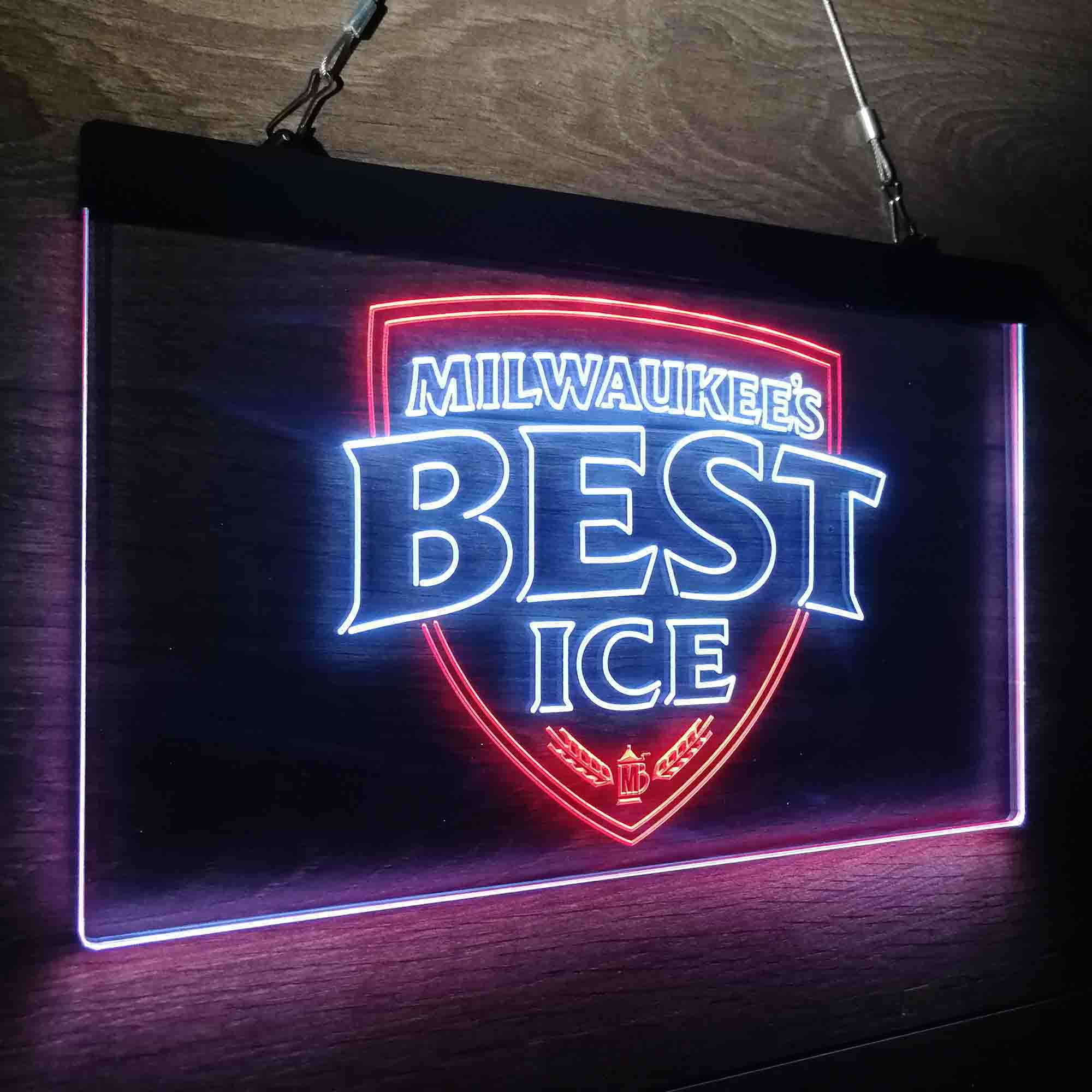 Milwakuee's Best Ice Beer Neon-Like LED Sign - Image 20