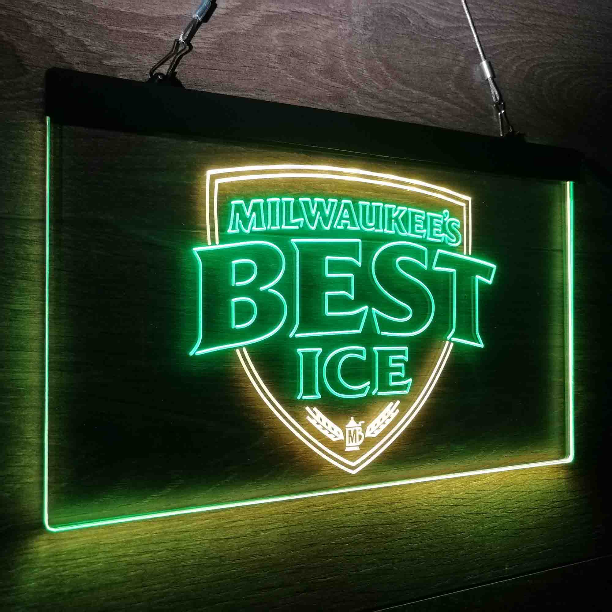 Milwakuee's Best Ice Beer Neon-Like LED Sign - Image 24
