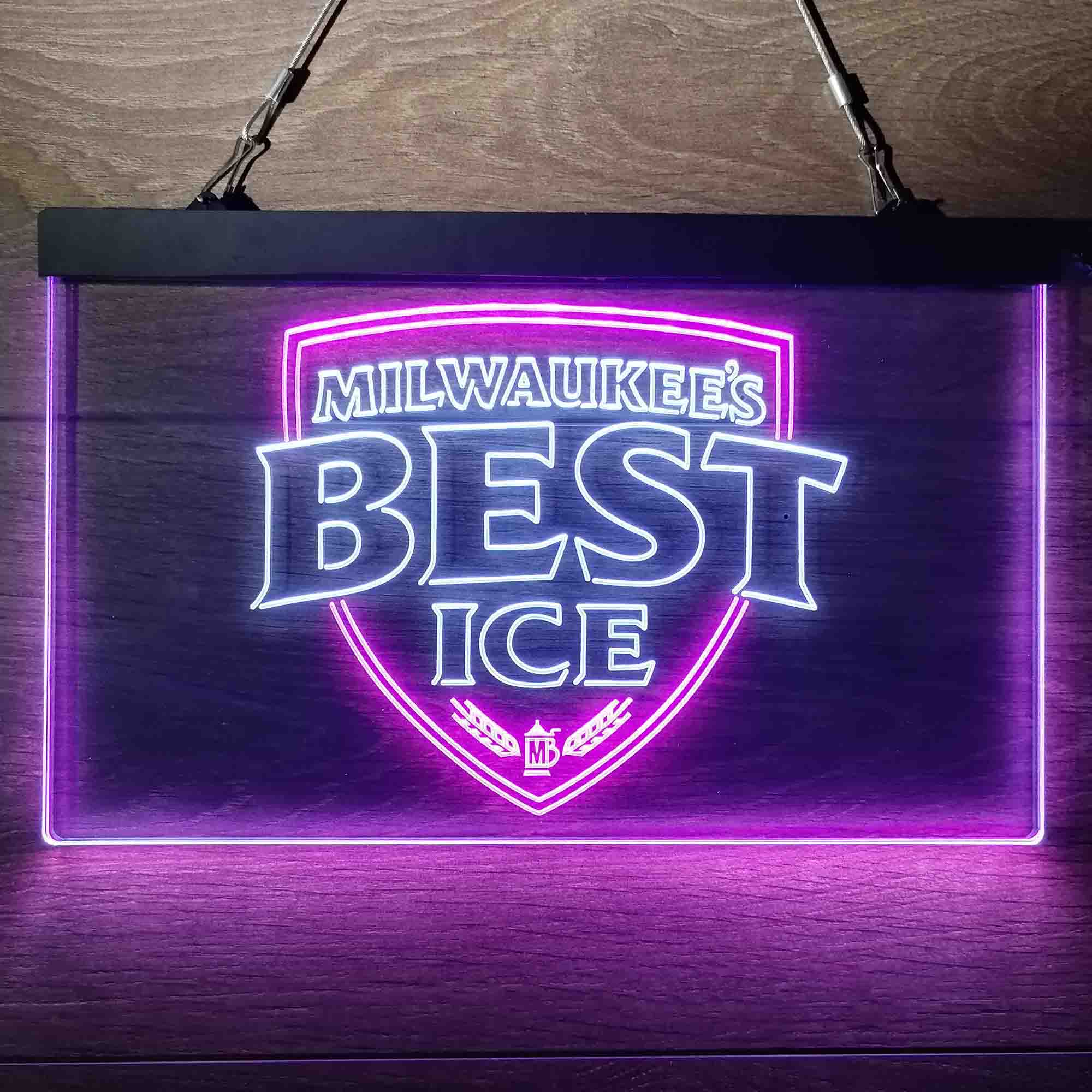Milwakuee's Best Ice Beer Neon-Like LED Sign - Image 4