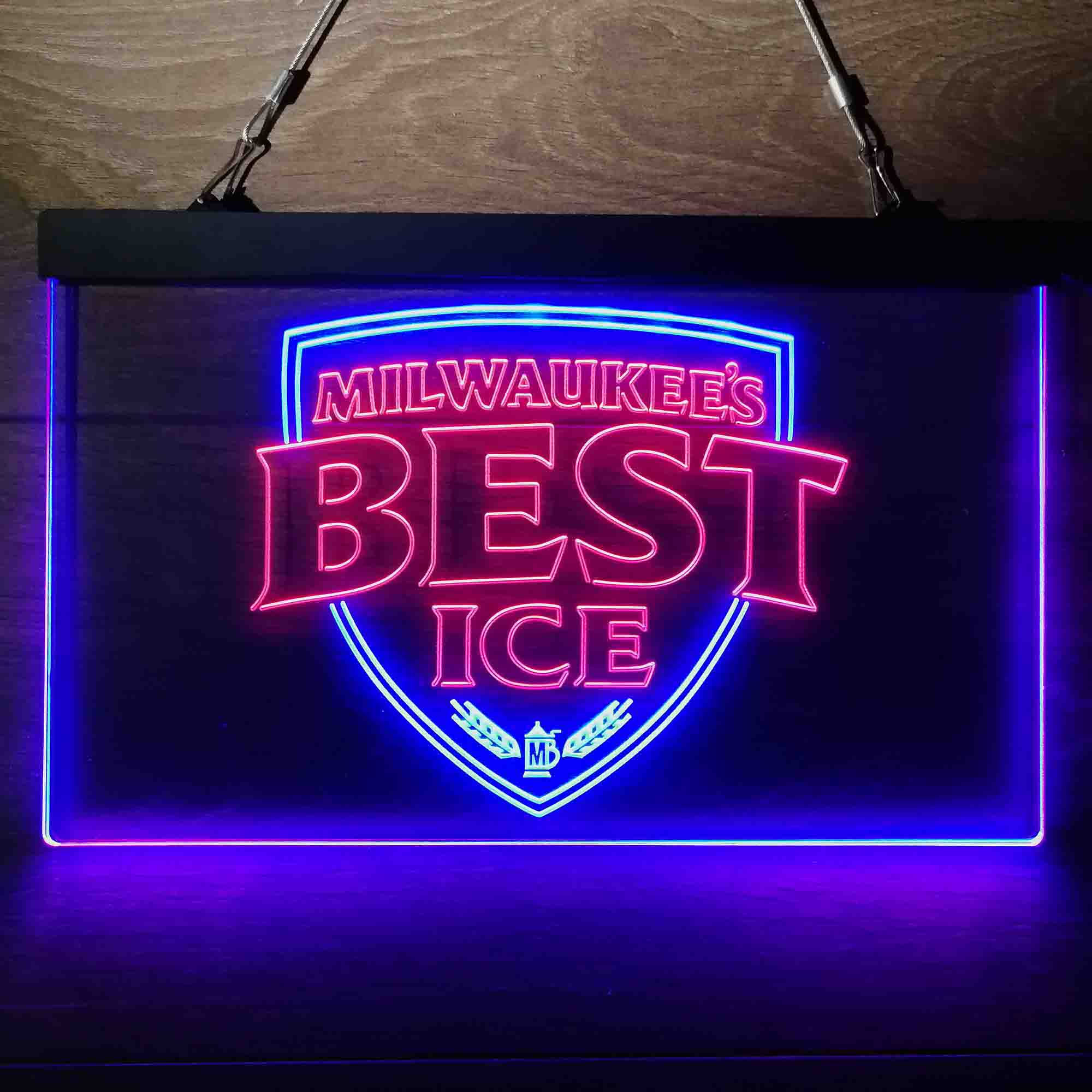 Milwakuee's Best Ice Beer Neon-Like LED Sign - Image 6