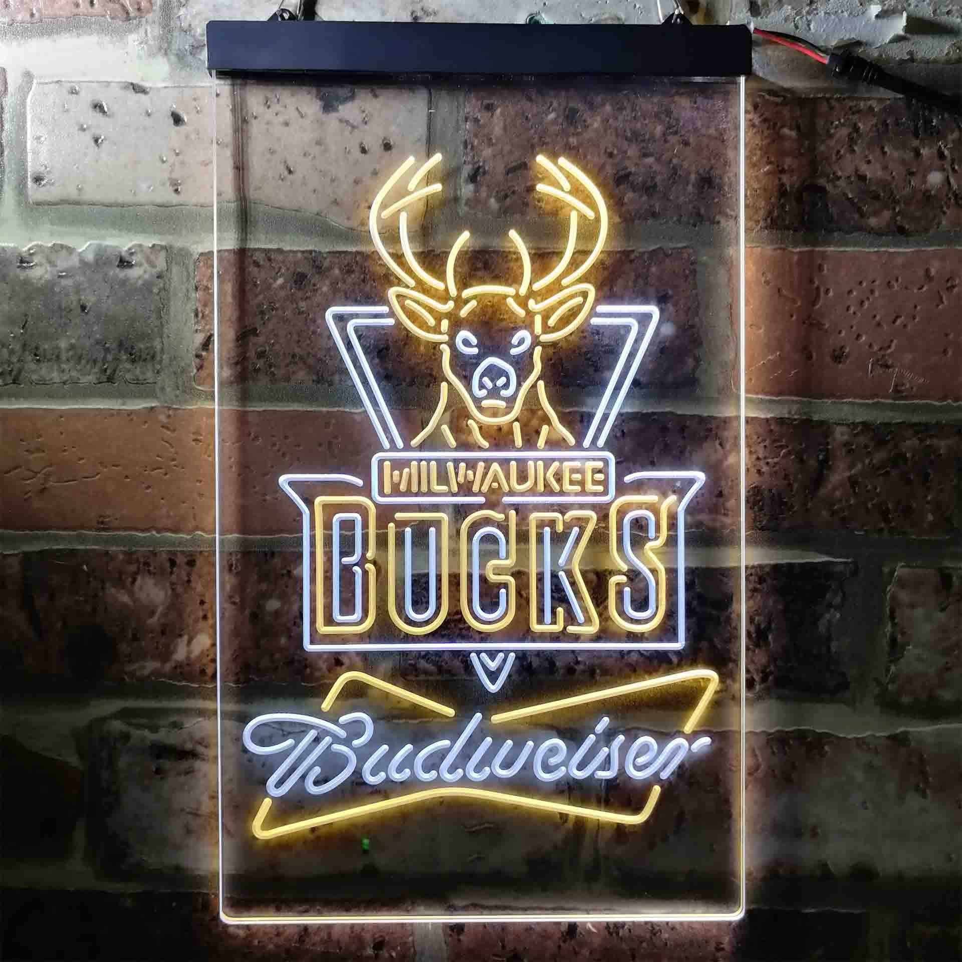 Milwaukee Bucks Budweiser Neon-Like LED Sign - Image 10