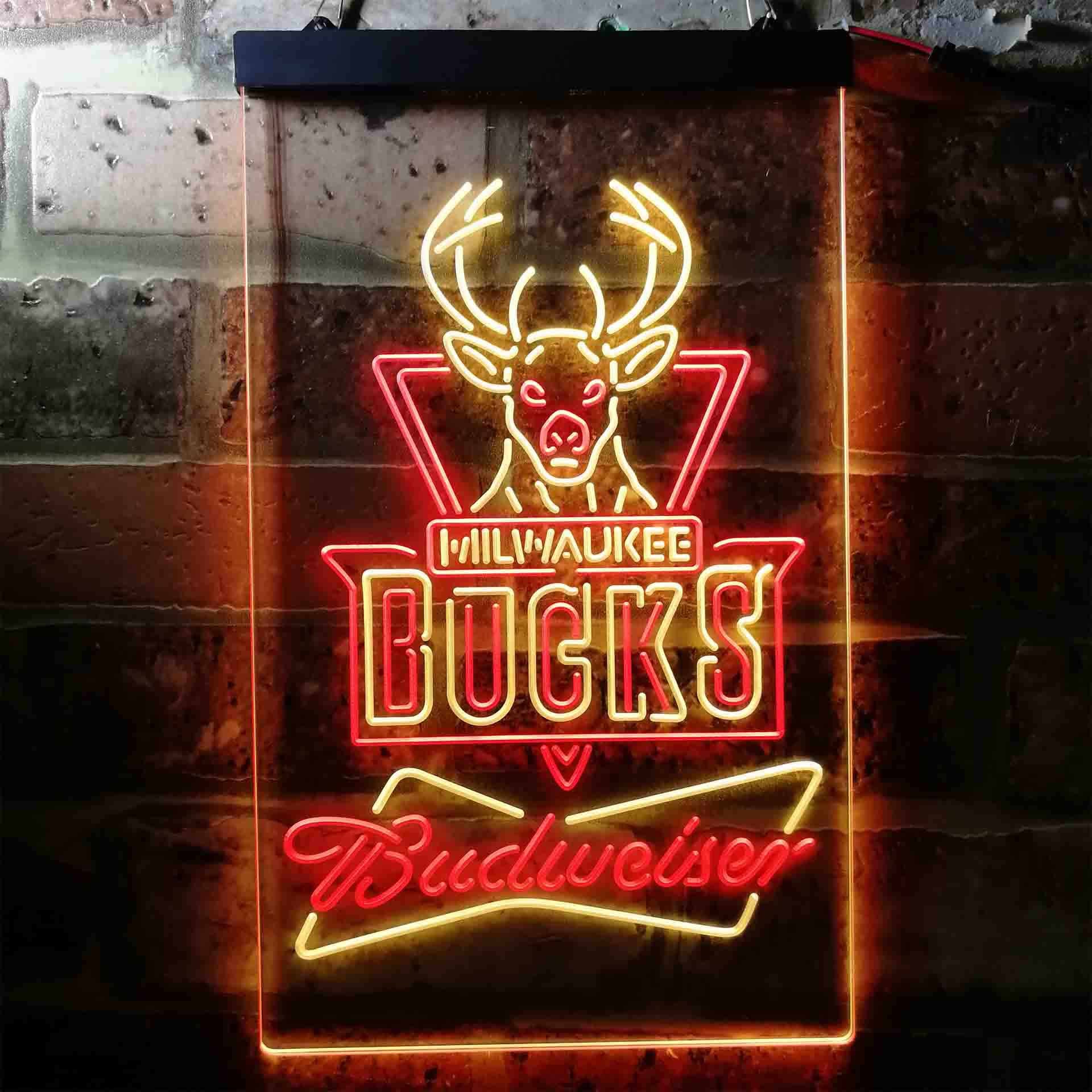 Milwaukee Bucks Budweiser Neon-Like LED Sign - Image 11