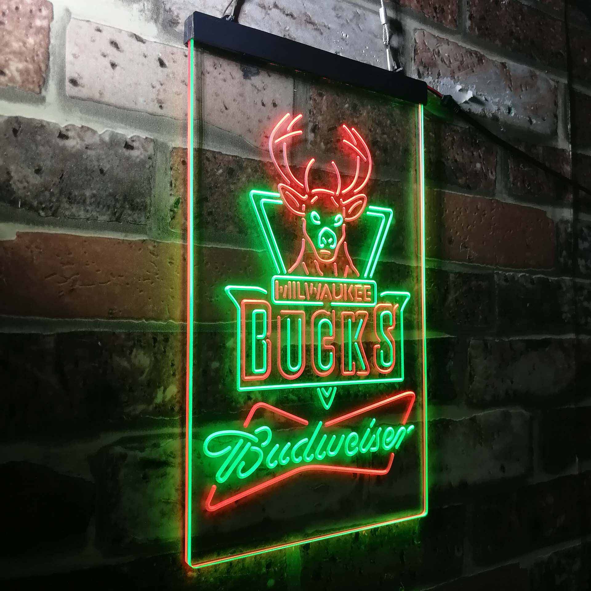 Milwaukee Bucks Budweiser Neon-Like LED Sign - Image 16