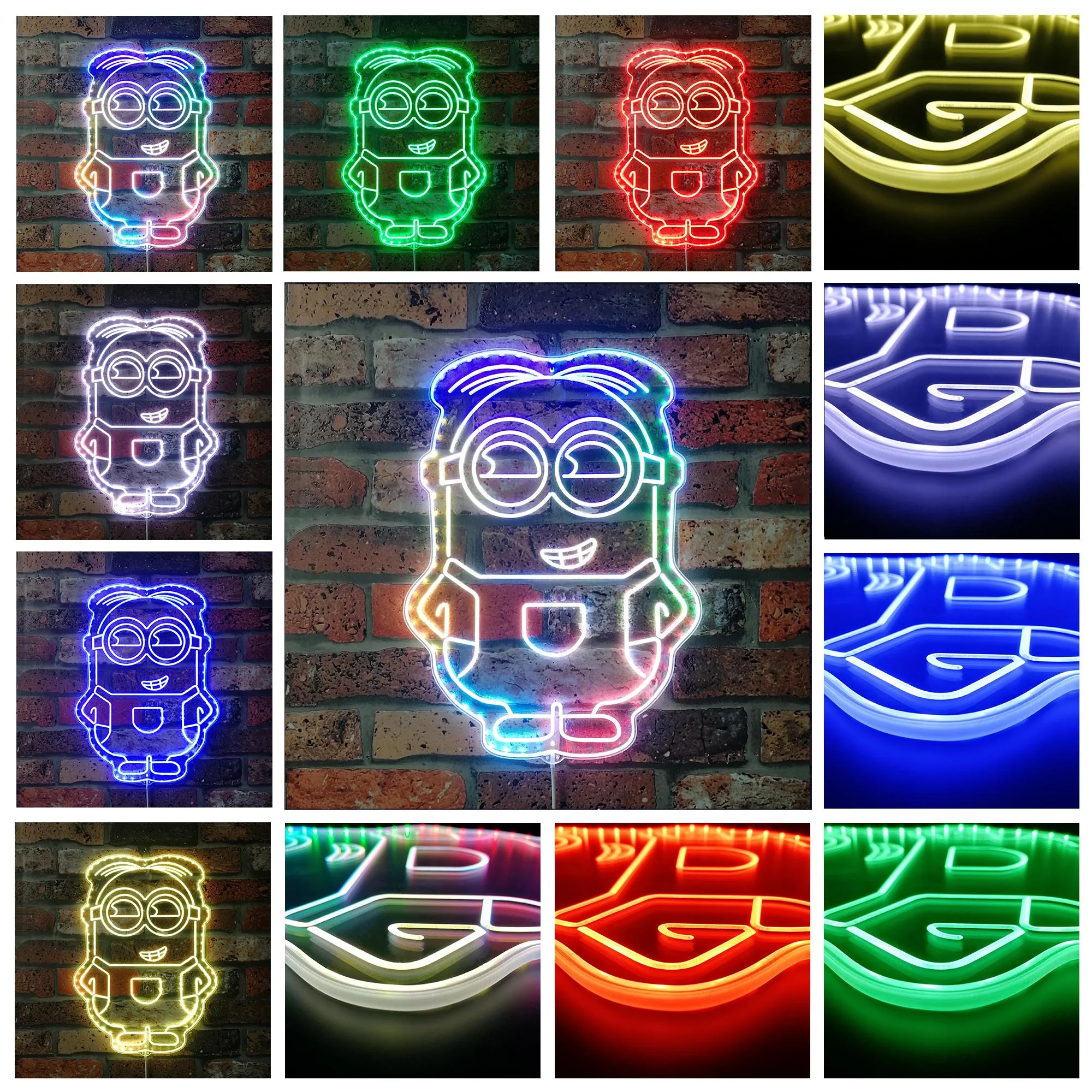 Despicable Me Minions Neon LED Sign with Dynamic RGB Colors - Image 2