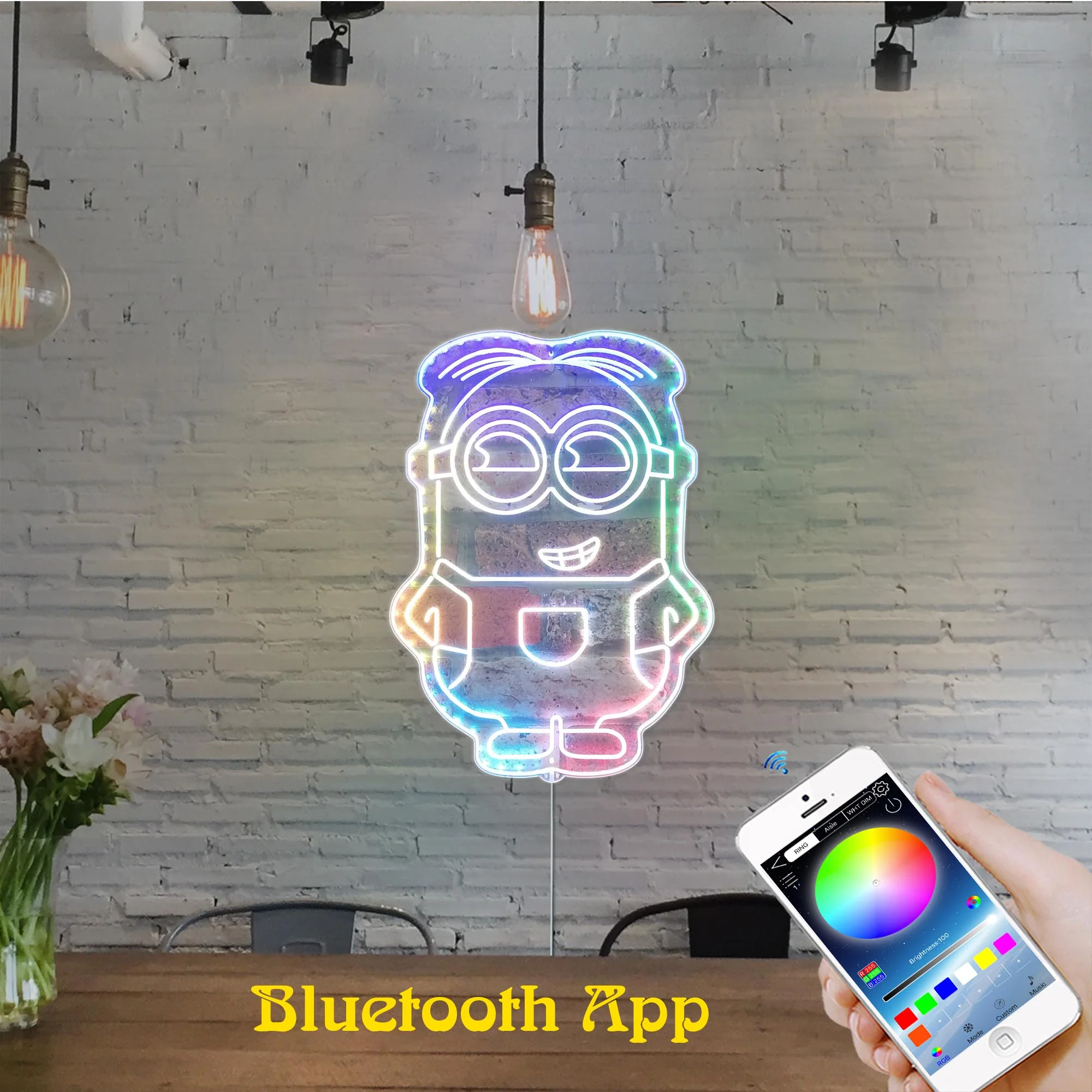 Despicable Me Minions Neon LED Sign with Dynamic RGB Colors - Image 7
