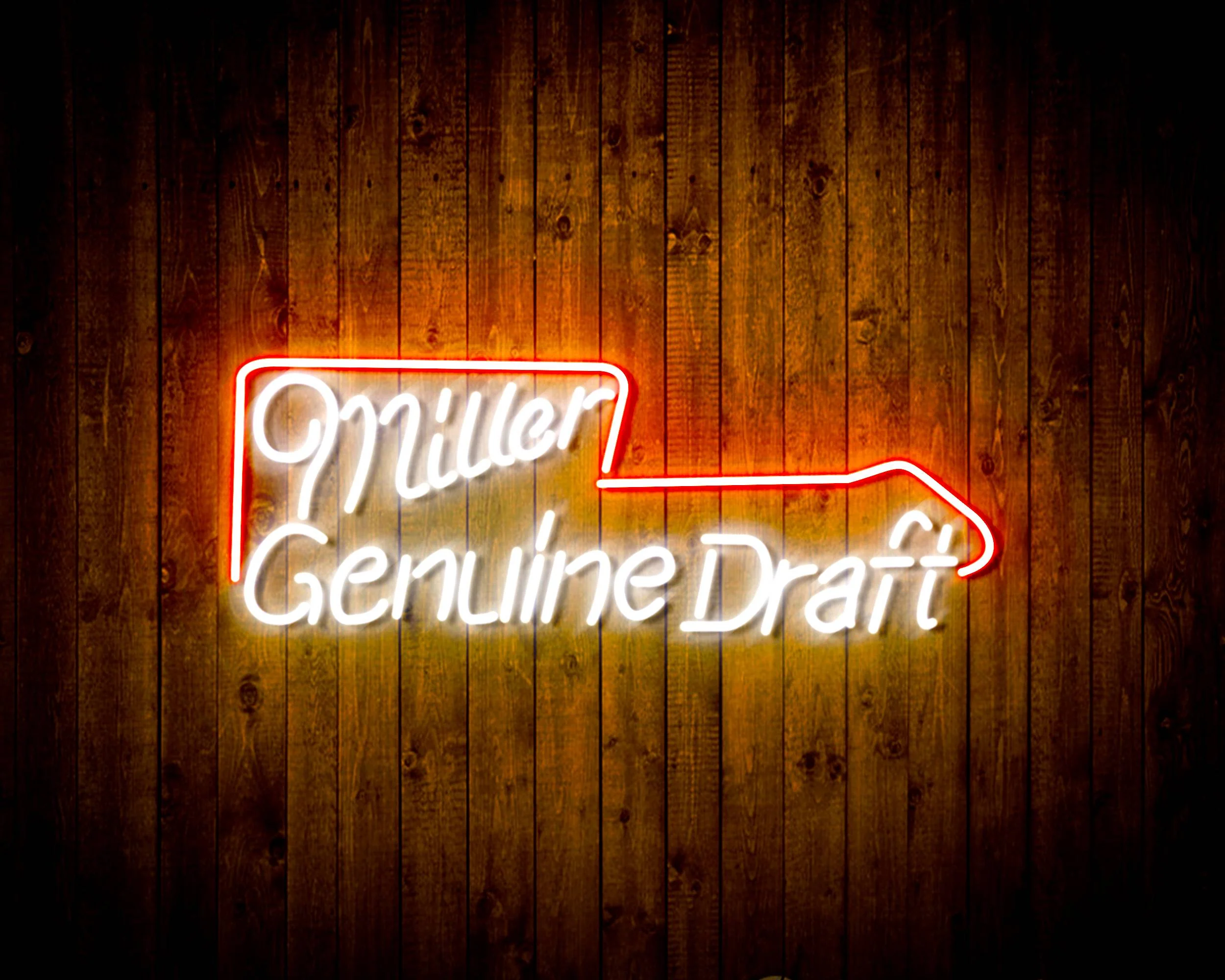 Minner Genuine Draft with Arrow Handmade Neon Flex LED Sign - Image 19