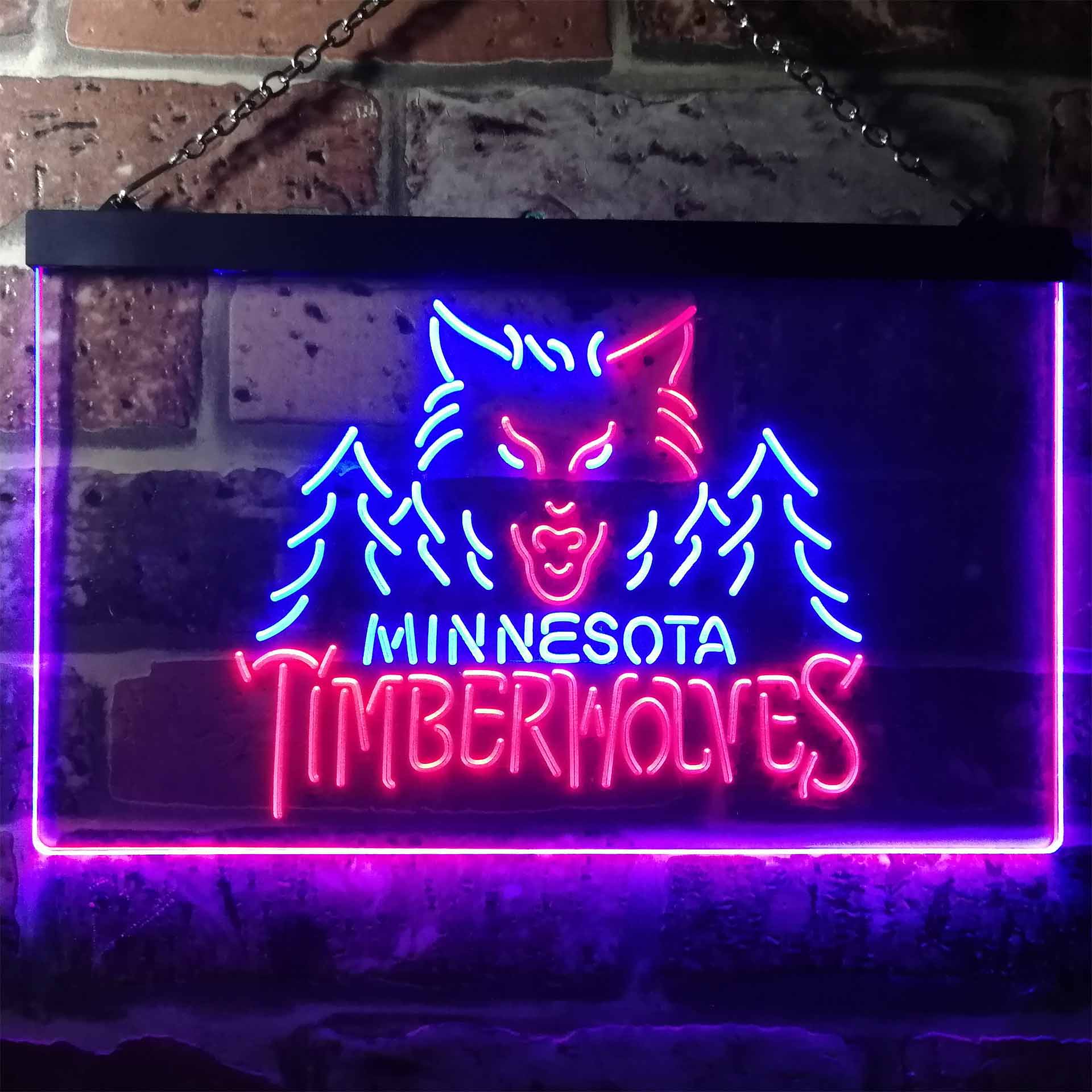 Minnesota Timberwolves Hockey Neon-Like LED Sign - Image 12