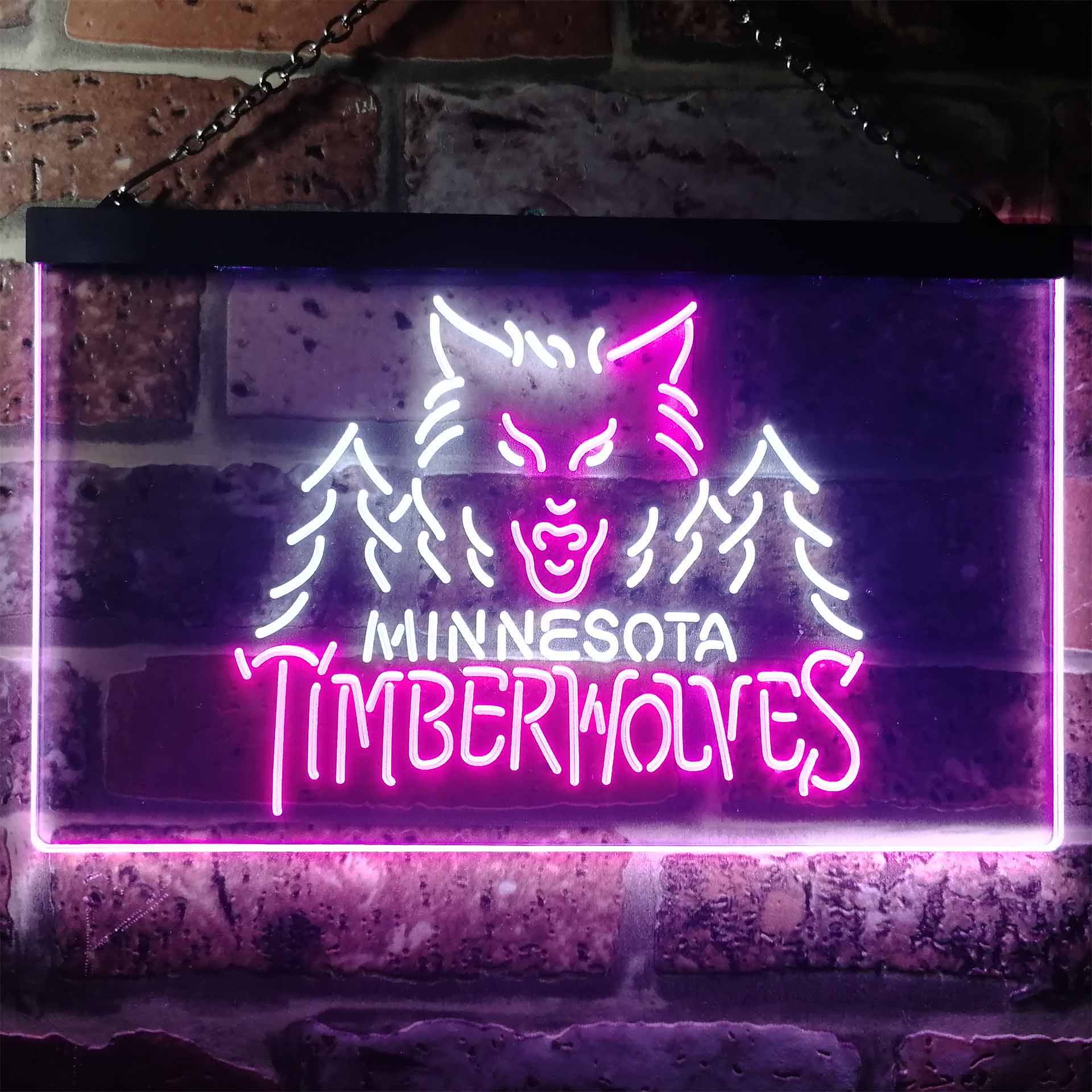 Minnesota Timberwolves Hockey Neon-Like LED Sign - Image 7