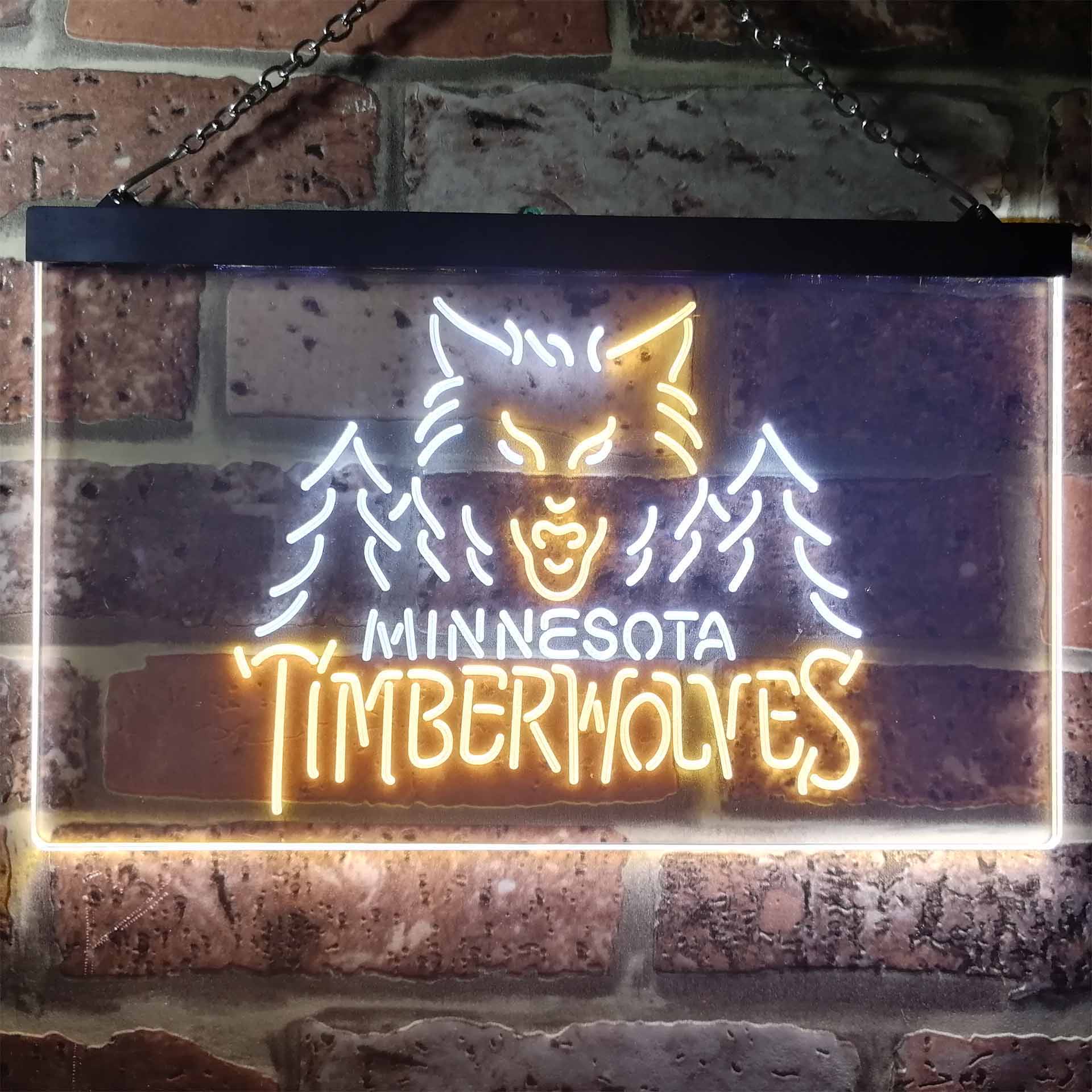 Minnesota Timberwolves Hockey Neon-Like LED Sign - Image 8