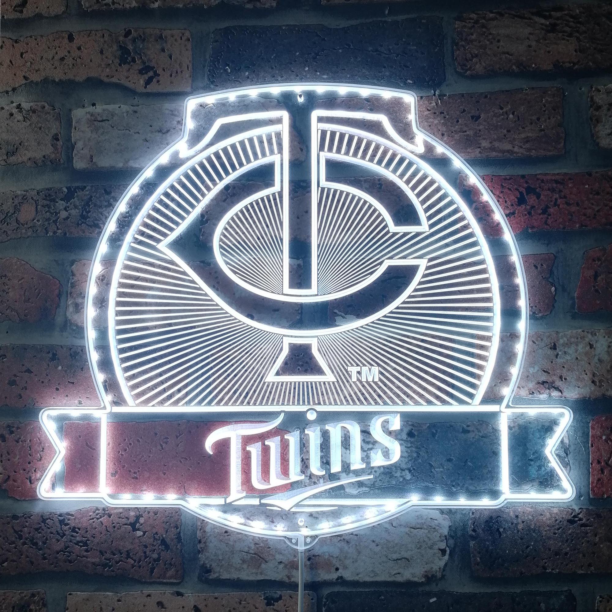 Minnesota Twins Neon LED Sign with Dynamic RGB Colors - Image 5