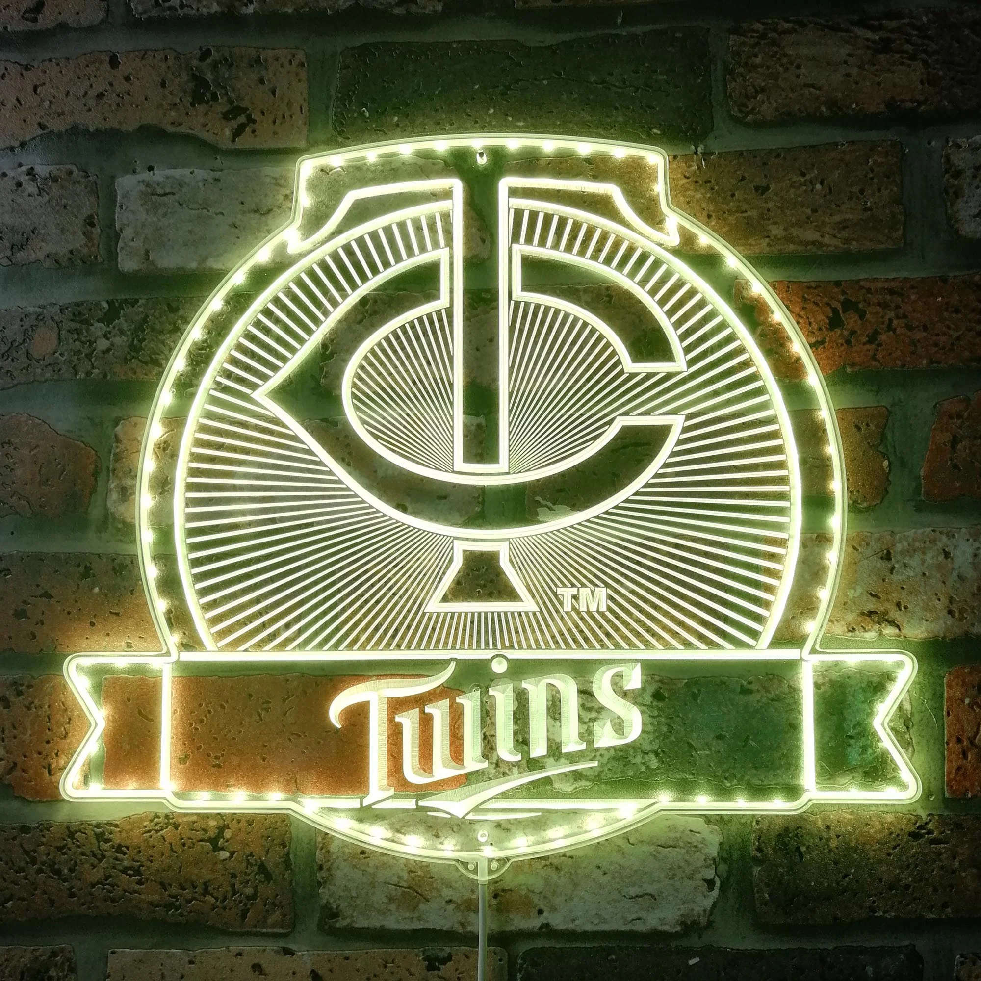 Minnesota Twins Neon LED Sign with Dynamic RGB Colors - Image 7