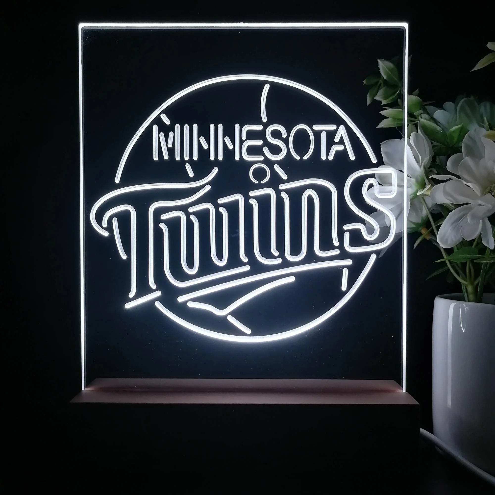 Minnesota Twins Neon Sign Table Top Lamp - Image 3