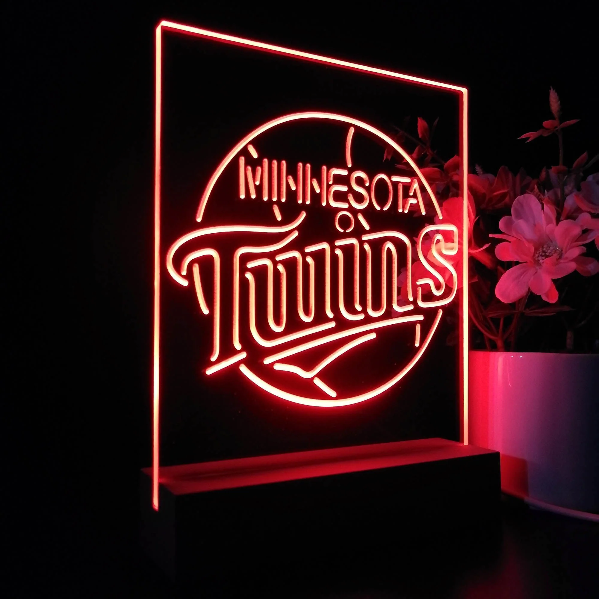 Minnesota Twins Neon Sign Table Top Lamp - Image 7