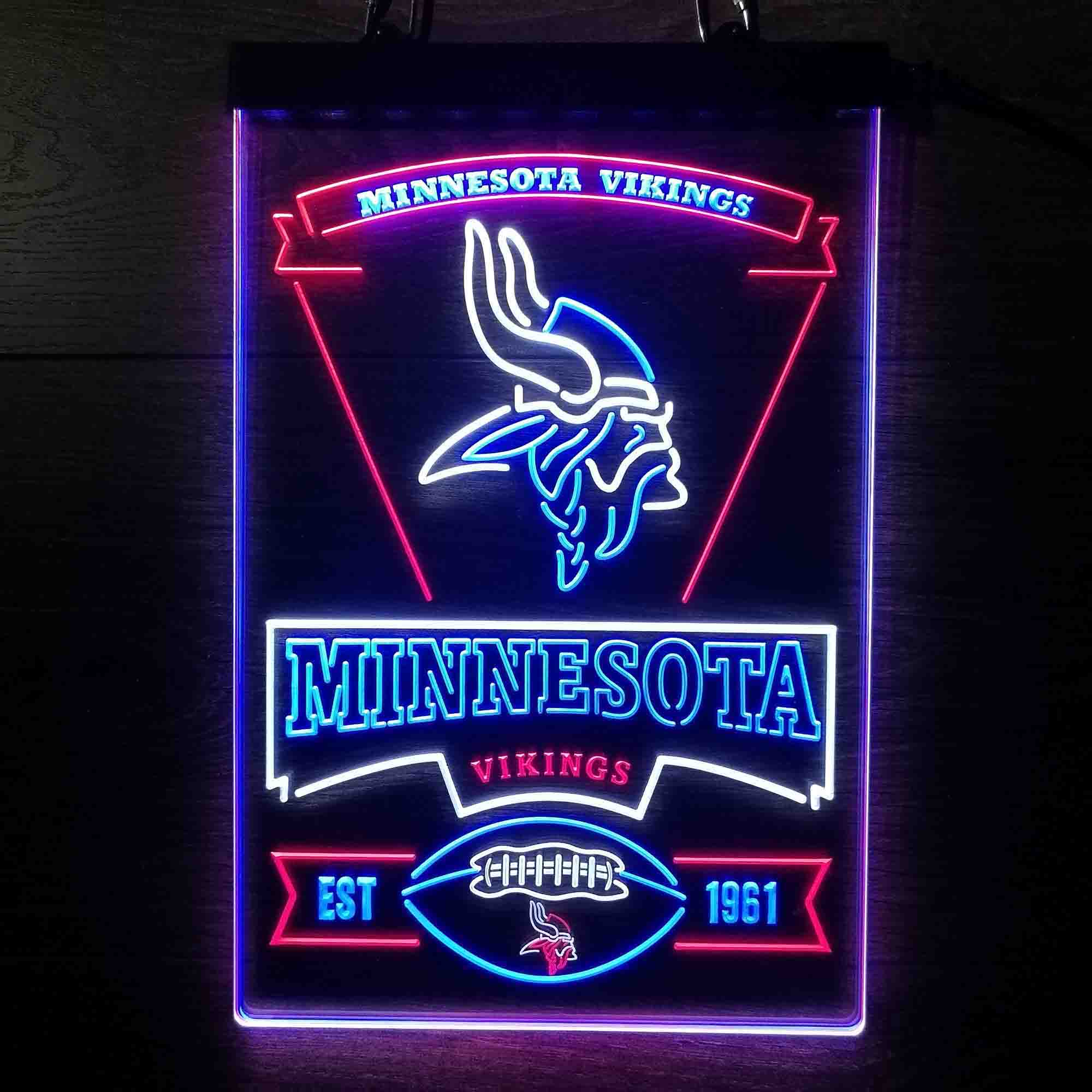 Minnesota Vikings Neon LED Sign 3 Colors - Image 10
