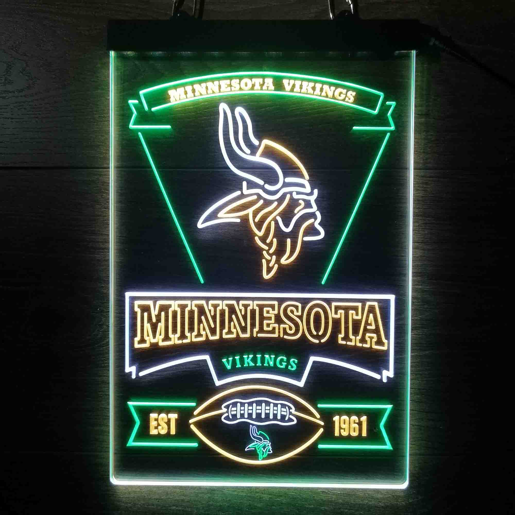 Minnesota Vikings Neon LED Sign 3 Colors - Image 13