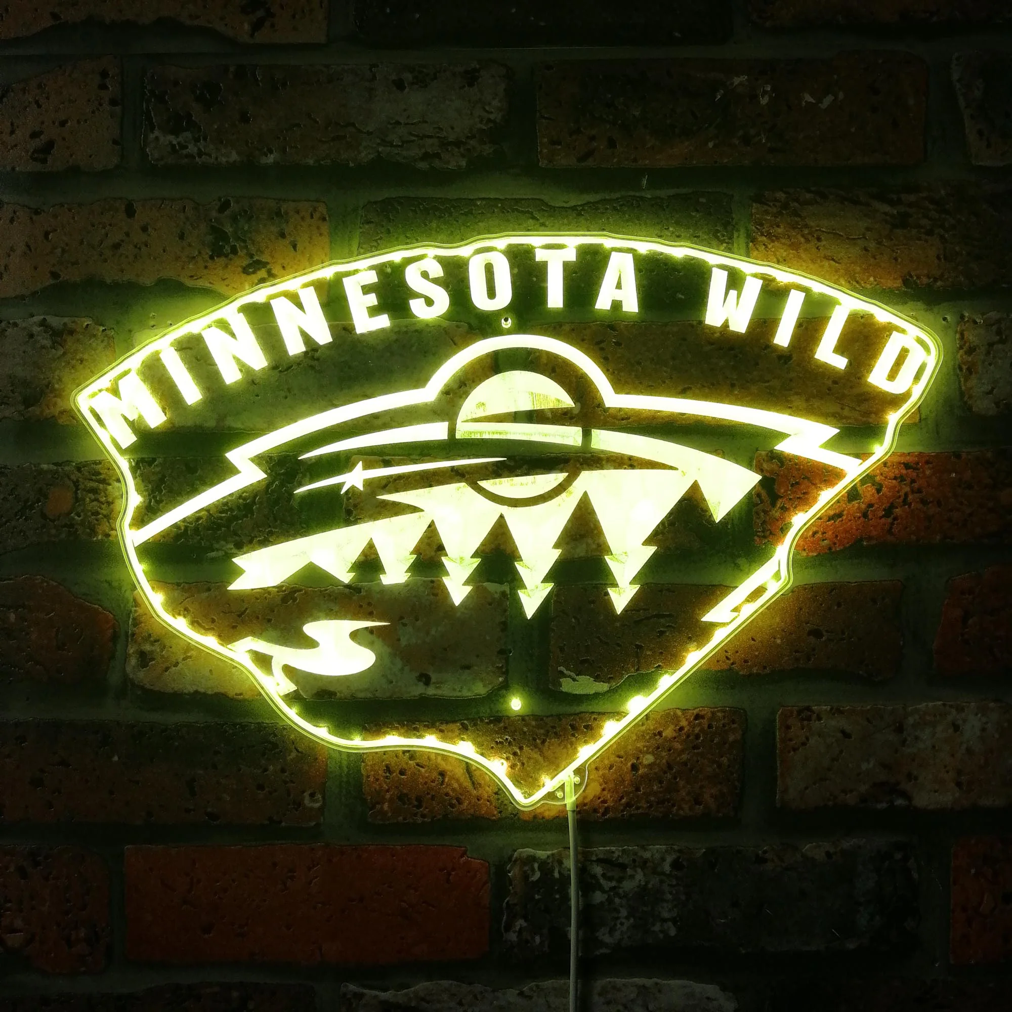 Minnesota Wild Neon LED Sign with Dynamic RGB Colors - Image 7