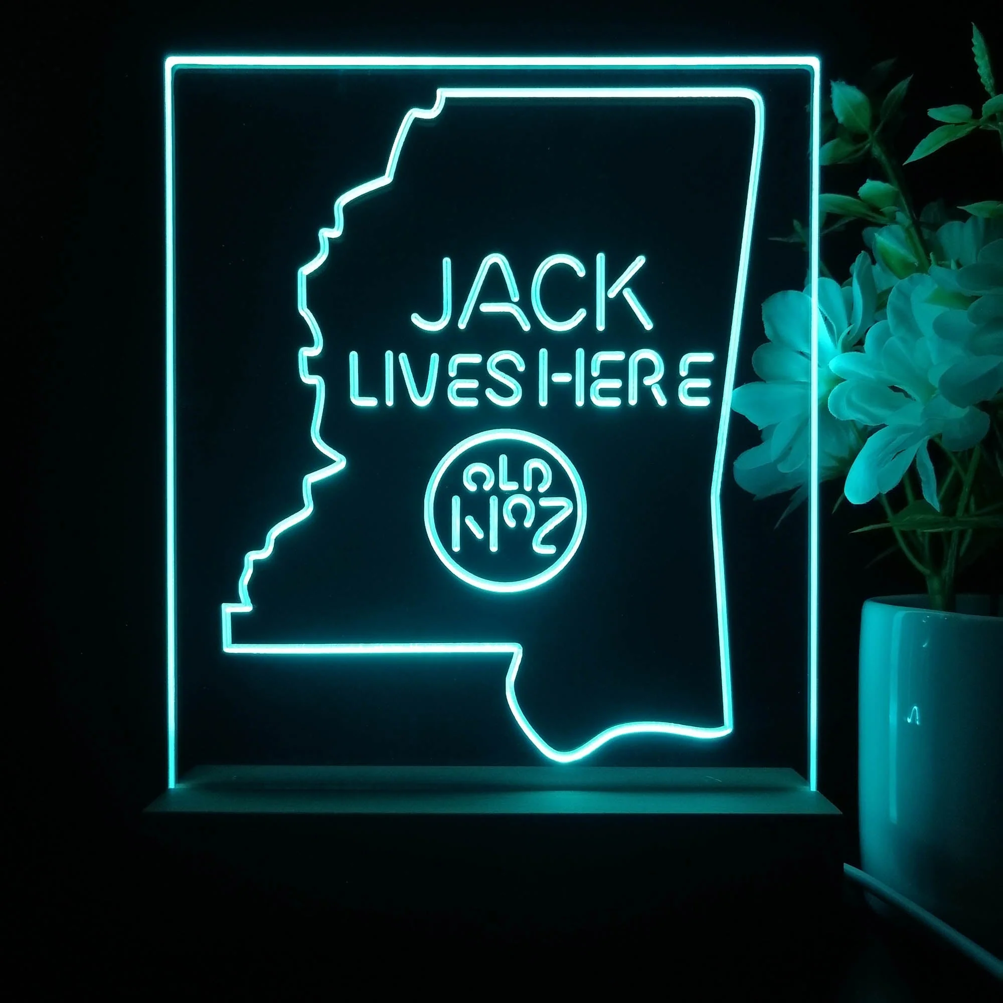 Mississippi Jack Lives Here Night Light Neon Pub Bar Lamp - Image 4