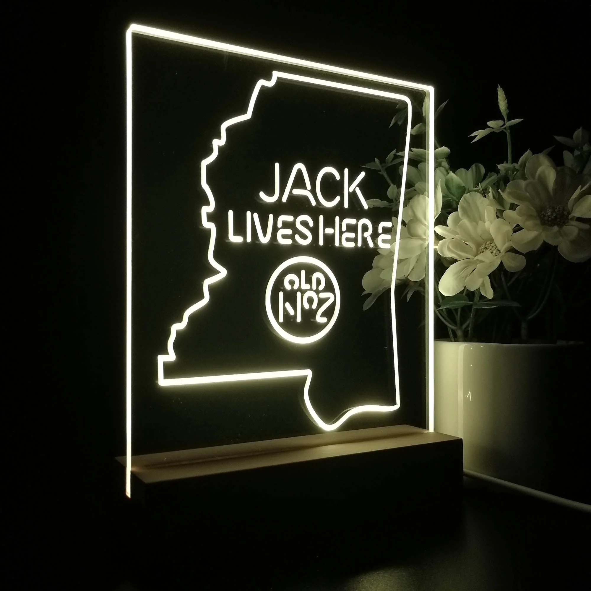 Mississippi Jack Lives Here Night Light Neon Pub Bar Lamp - Image 5