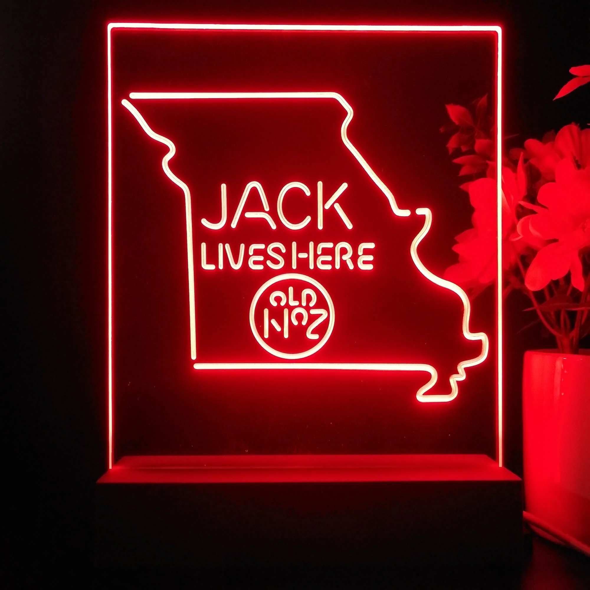 Missouri Jack Lives Here 3D Illusion Night Light Desk Lamp - Image 4