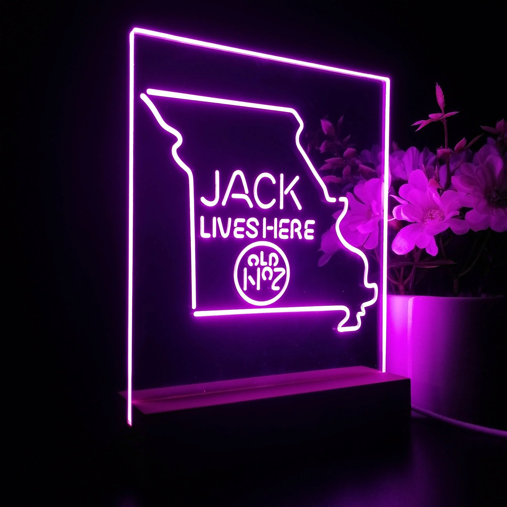 Missouri Jack Lives Here 3D Illusion Night Light Desk Lamp - Image 6