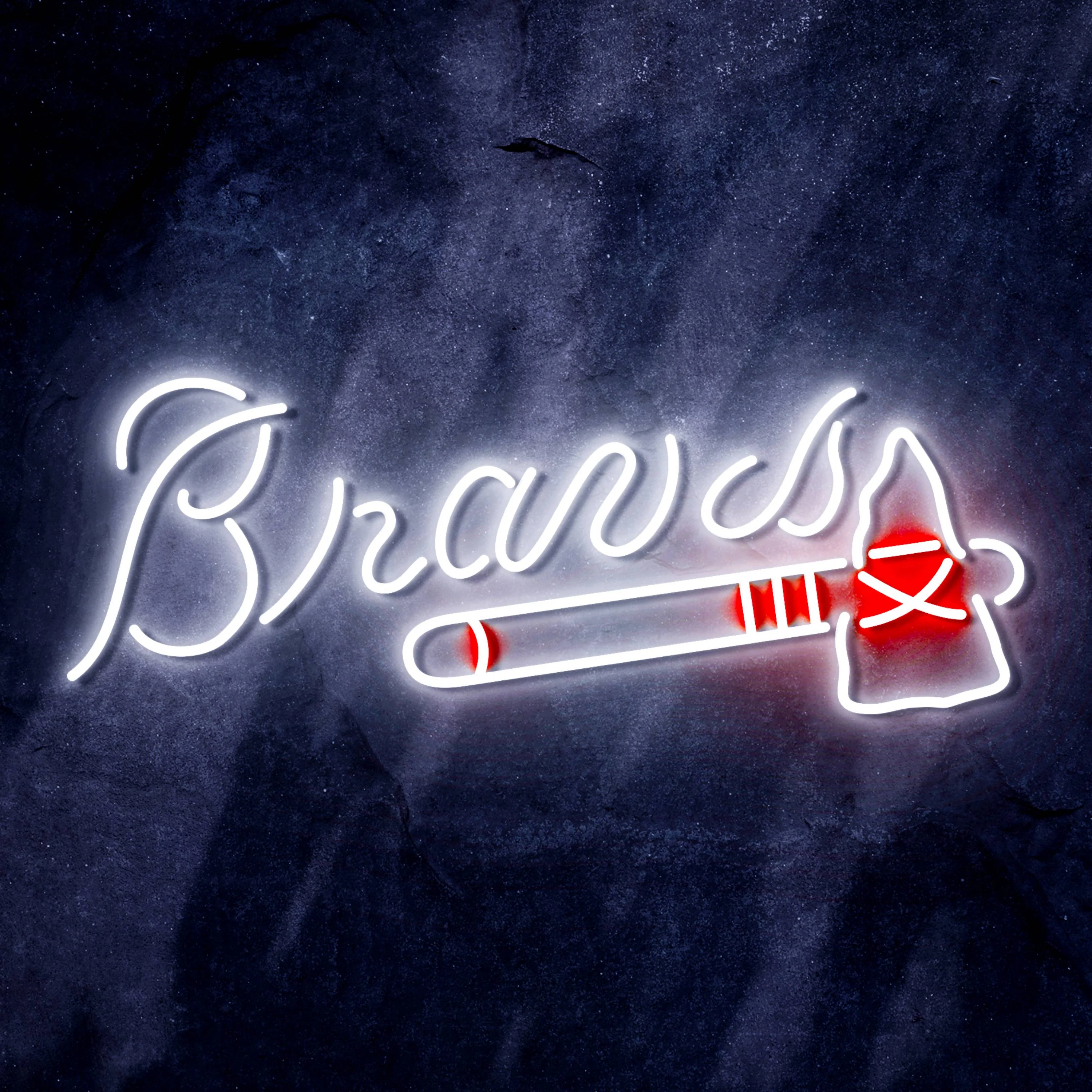 MLB Atlanta Braves Bar Neon Flex LED Sign - Image 10