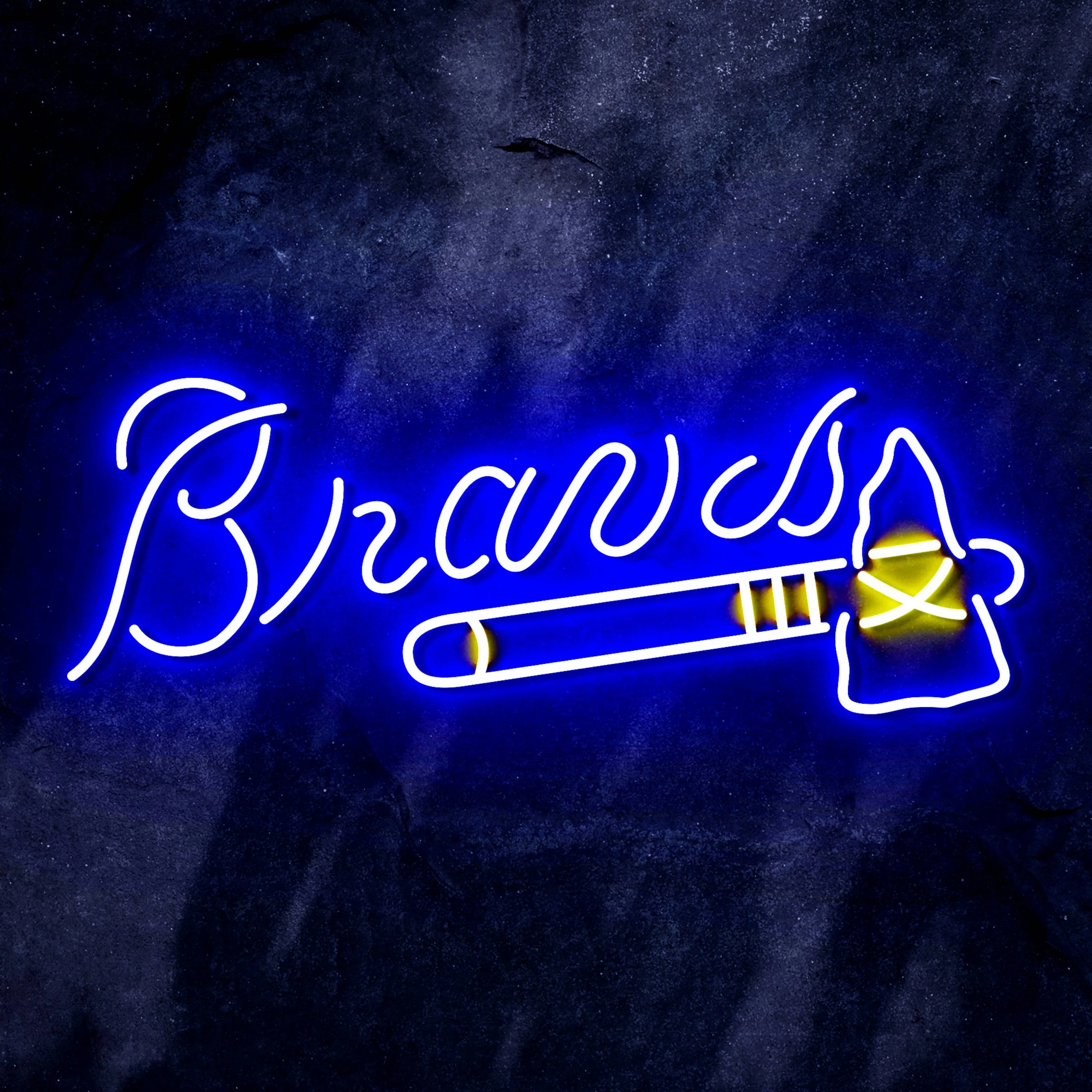 MLB Atlanta Braves Bar Neon Flex LED Sign - Image 8