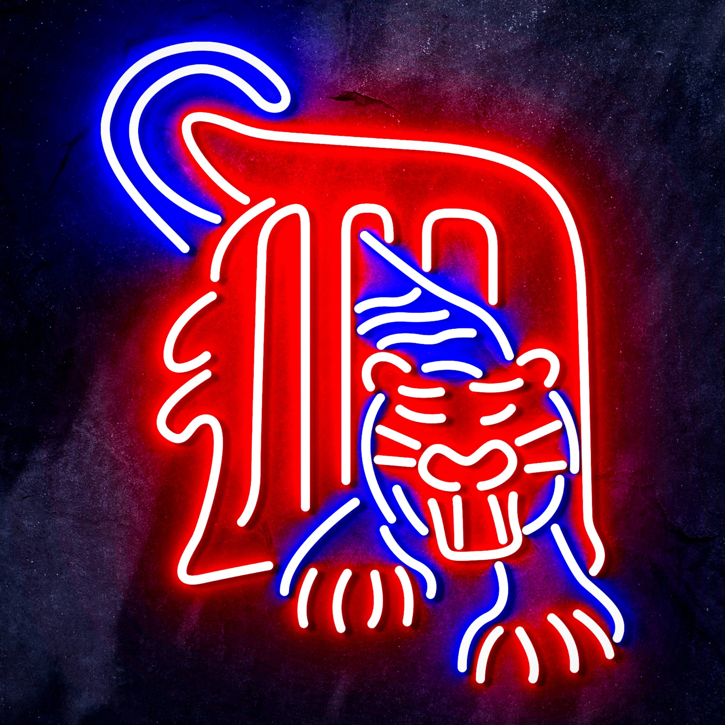 MLB Detroit Tigers Bar Neon Flex LED Sign - Image 3