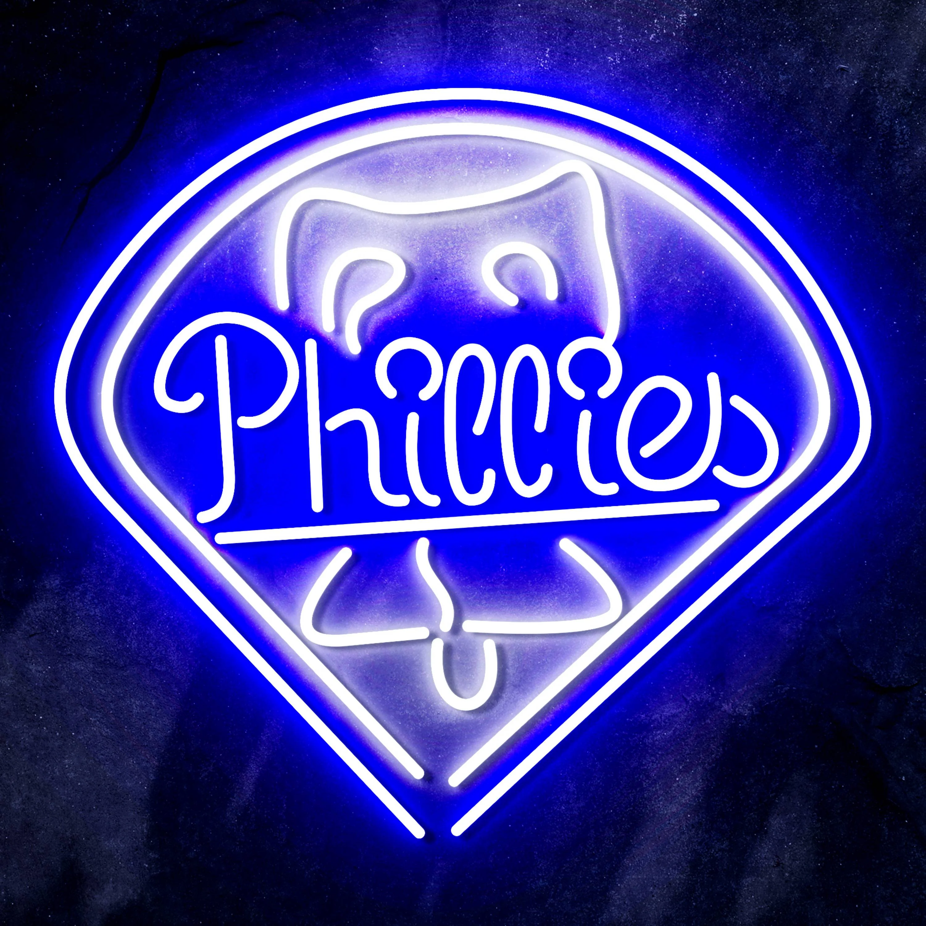 MLB Philadelphia Phillies Bar Neon Flex LED Sign - Image 5