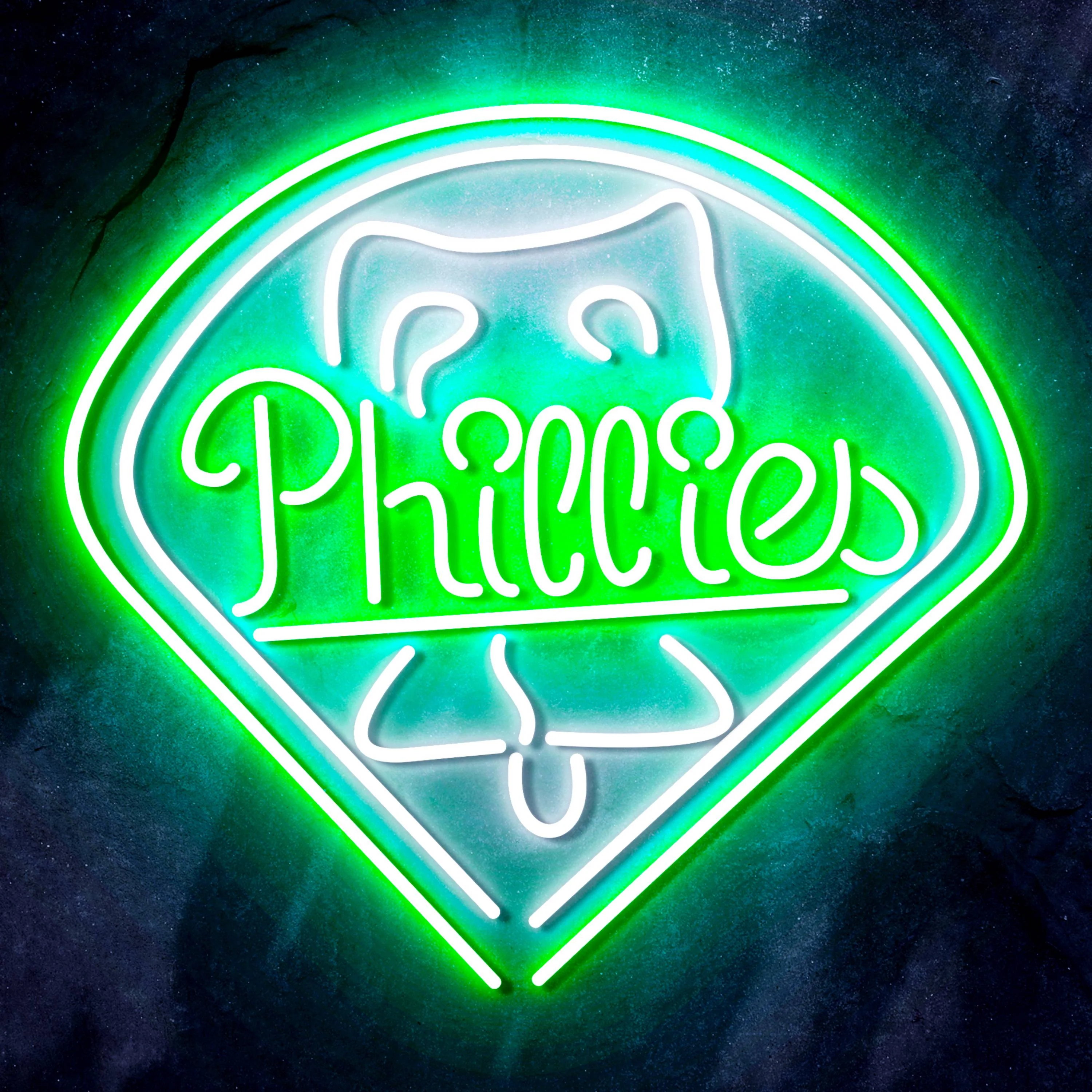 MLB Philadelphia Phillies Bar Neon Flex LED Sign - Image 6