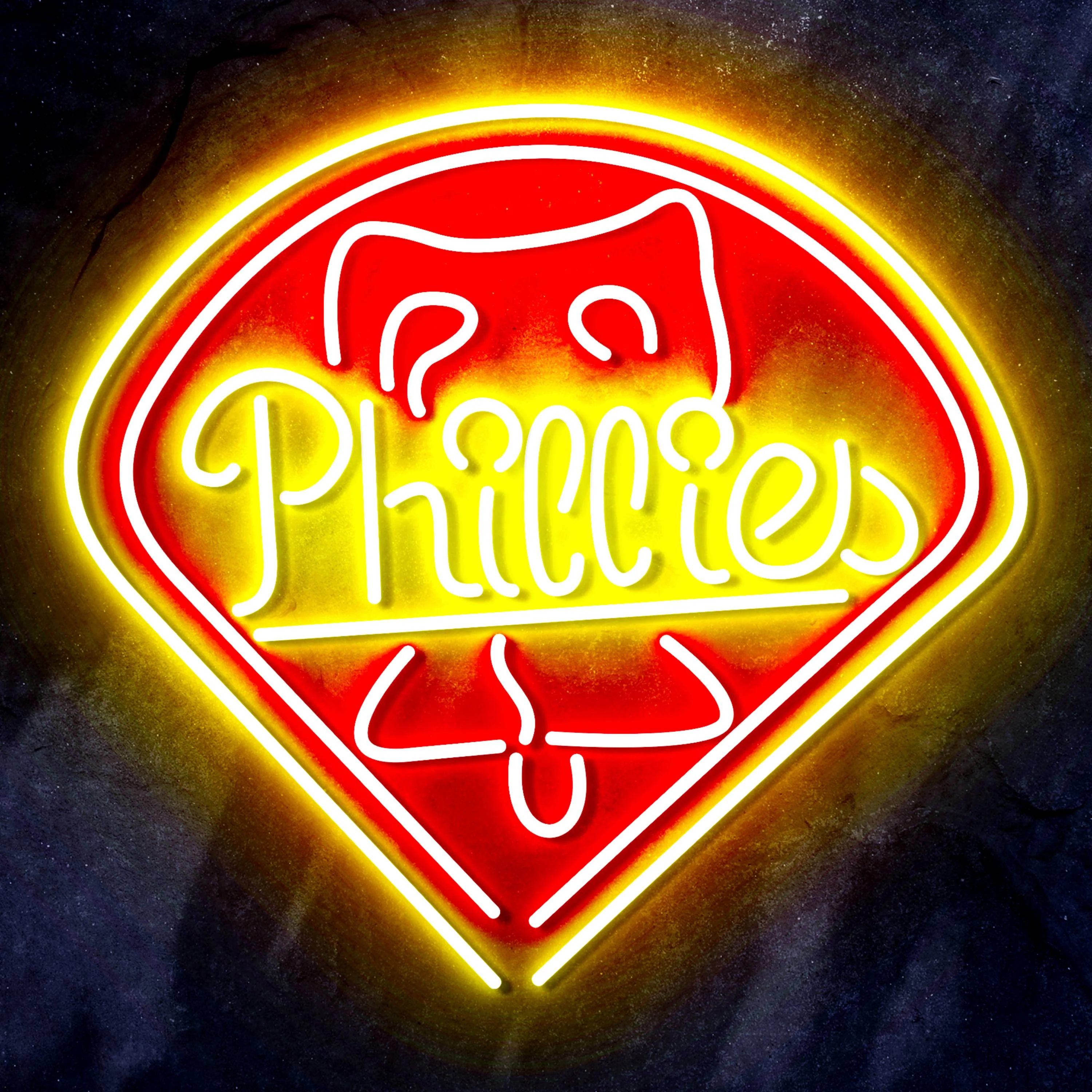 MLB Philadelphia Phillies Bar Neon Flex LED Sign - Image 7