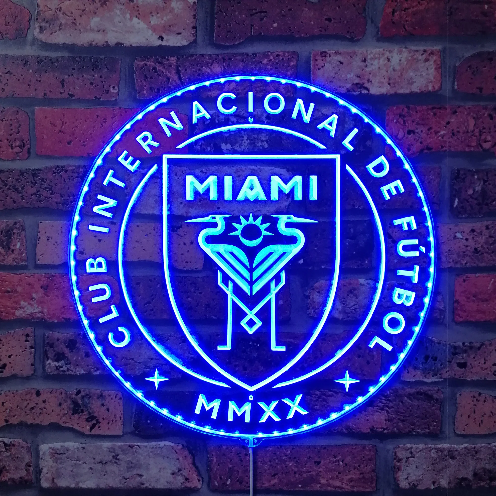 MLS Inter Miami C.F. Soccer Neon LED Sign with Dynamic RGB Colors - Image 4