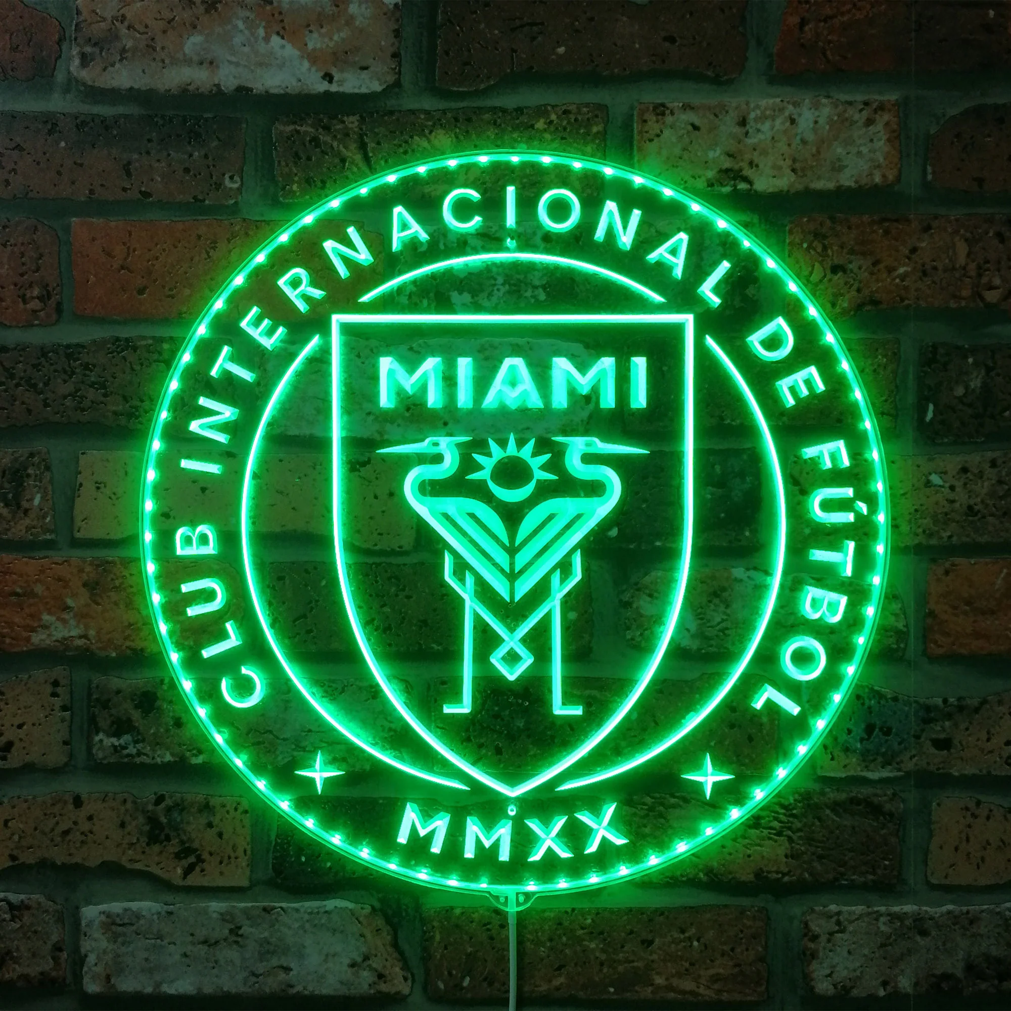 MLS Inter Miami C.F. Soccer Neon LED Sign with Dynamic RGB Colors - Image 6