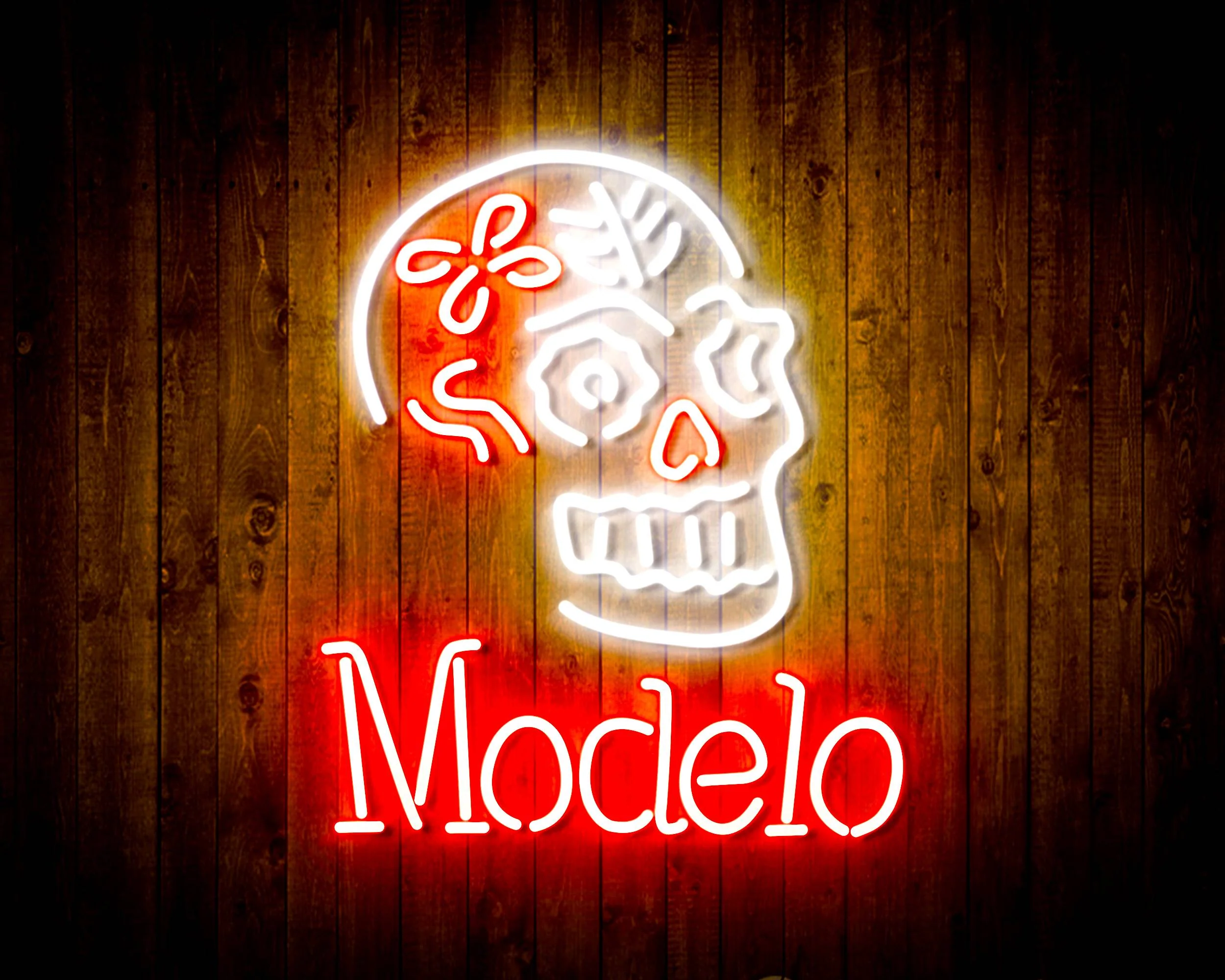 Modelo Beer with Skull Handmade Neon Flex LED Sign - Image 19