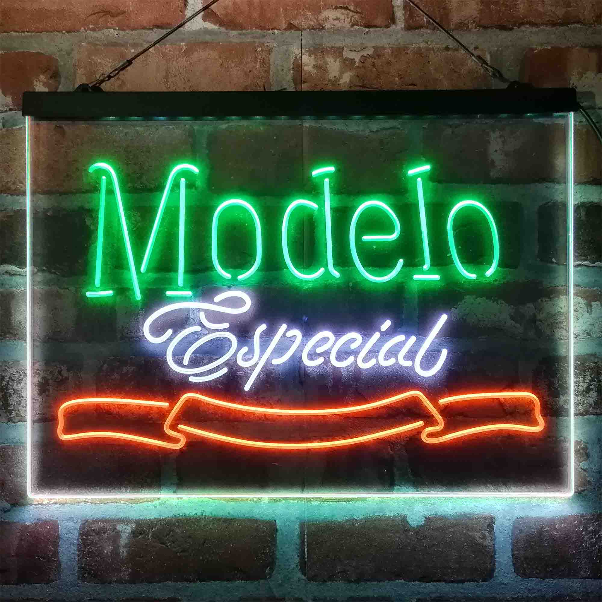 Modelo Especial Beer Bar Neon 3-Color LED Sign - Image 11