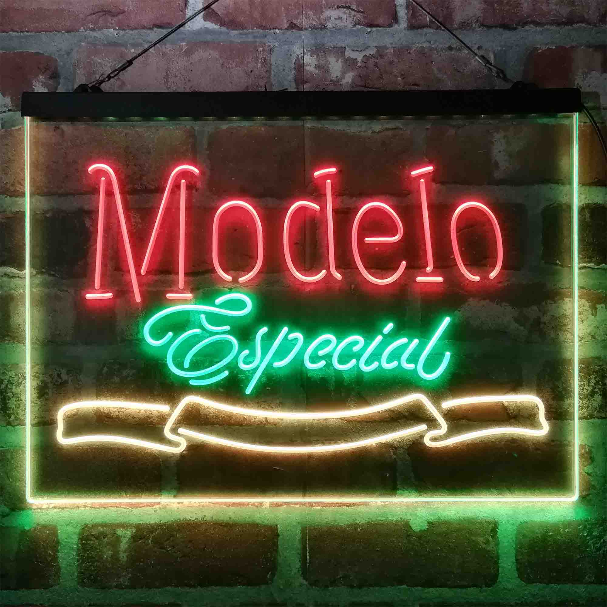 Modelo Especial Beer Bar Neon 3-Color LED Sign - Image 12