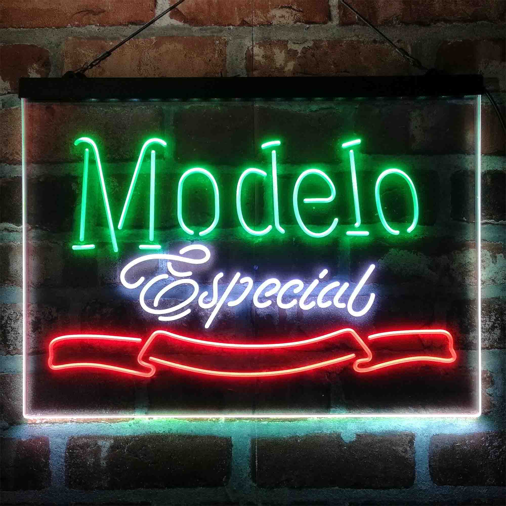 Modelo Especial Beer Bar Neon 3-Color LED Sign - Image 5