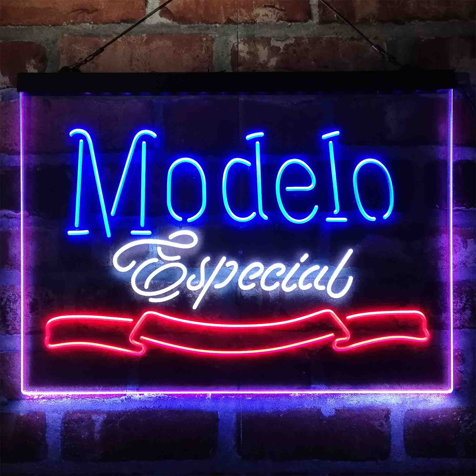 Modelo Especial Beer Bar Neon 3-Color LED Sign - Image 9
