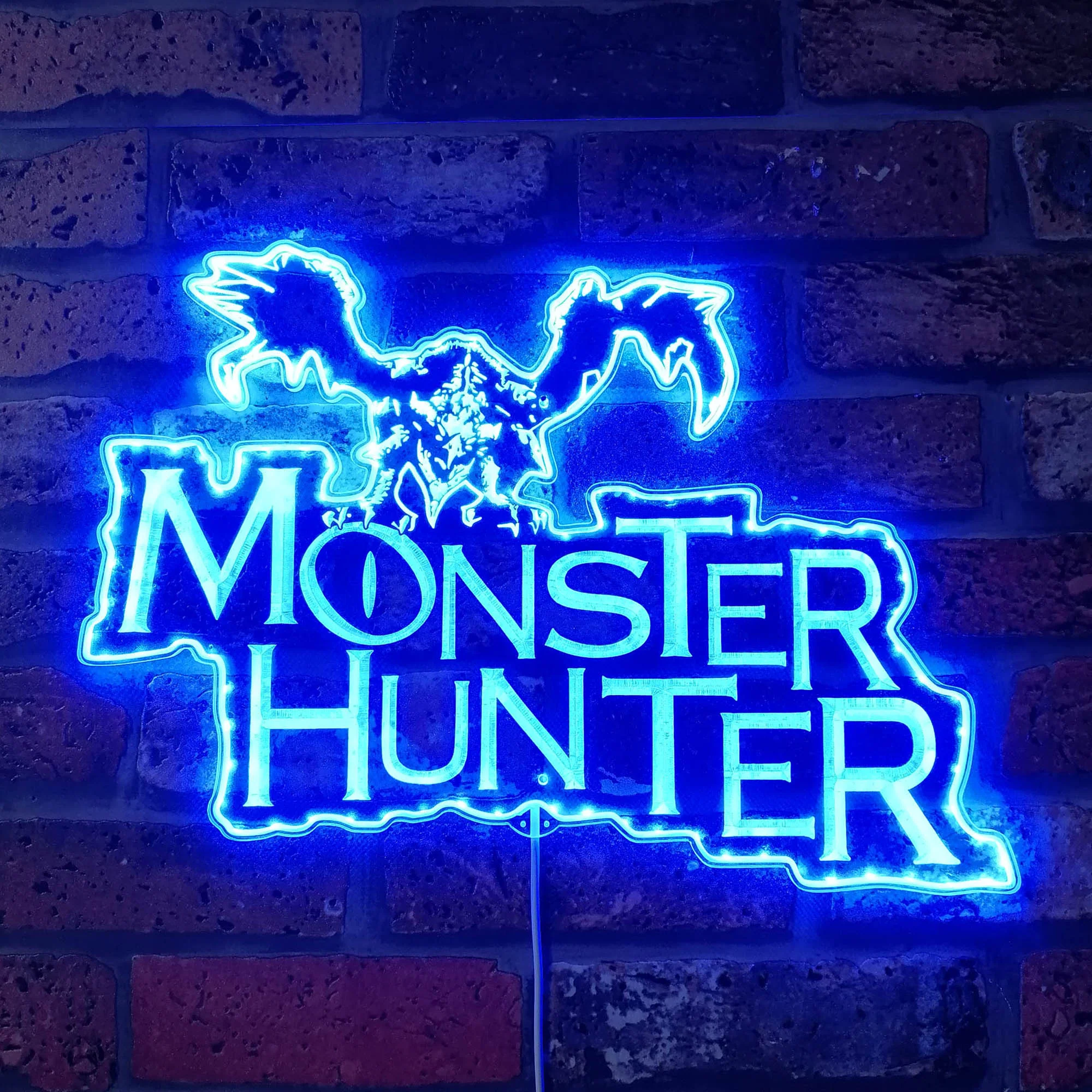 Monster Hunter Neon LED Sign with Dynamic RGB Colors - Image 4