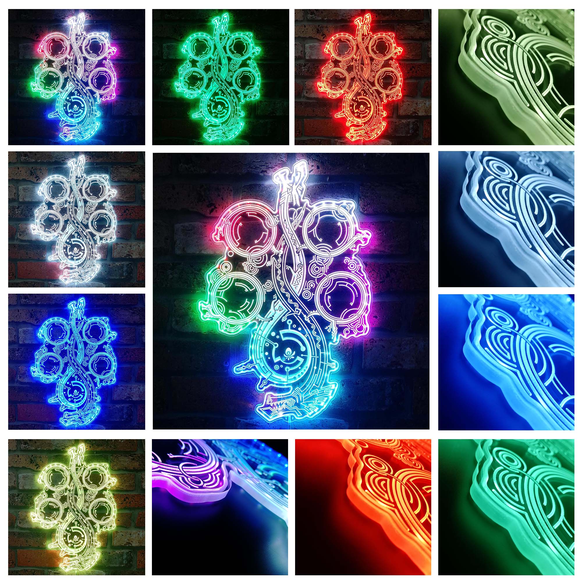 Monster Hunter Wilds Neon LED Sign with Dynamic RGB Colors - Image 2