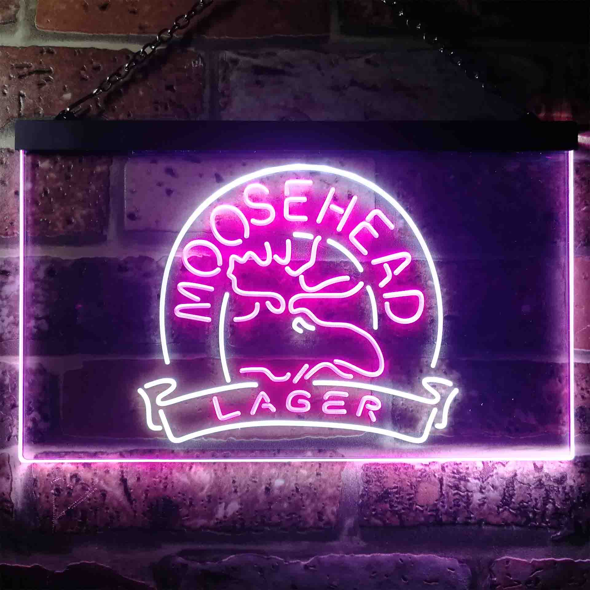 Moosehead Lager Beer Home Bar Neon Light LED Sign