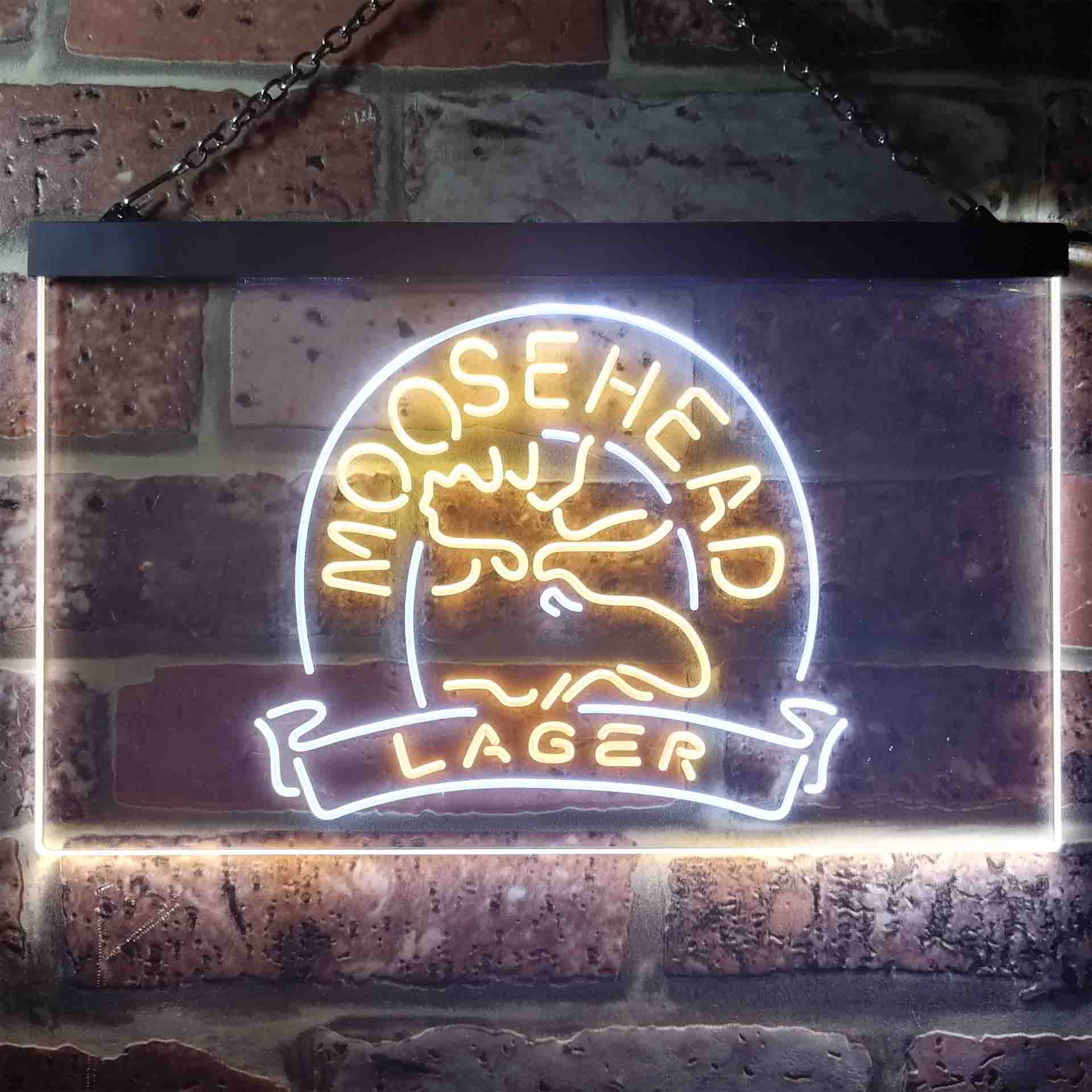 Moosehead Lager Beer Home Bar Neon Light LED Sign - Image 11