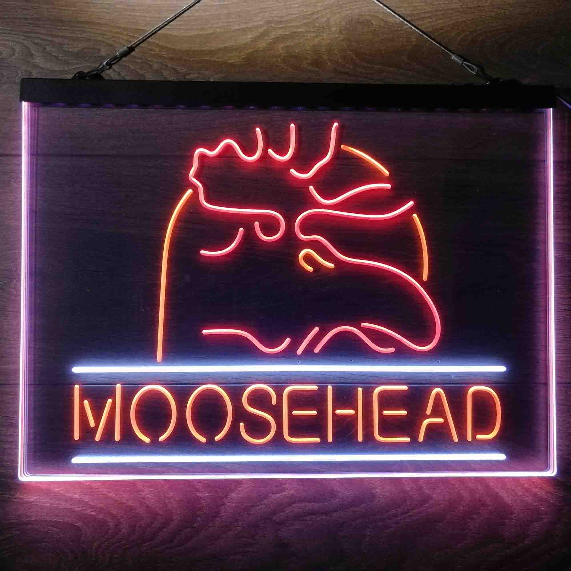 Moosehead Lager Beer Neon 3-Color LED Sign - Image 11