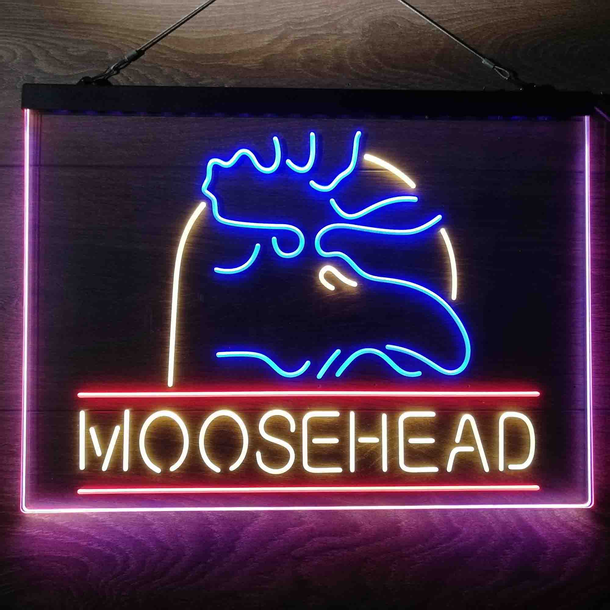 Moosehead Lager Beer Neon 3-Color LED Sign - Image 12