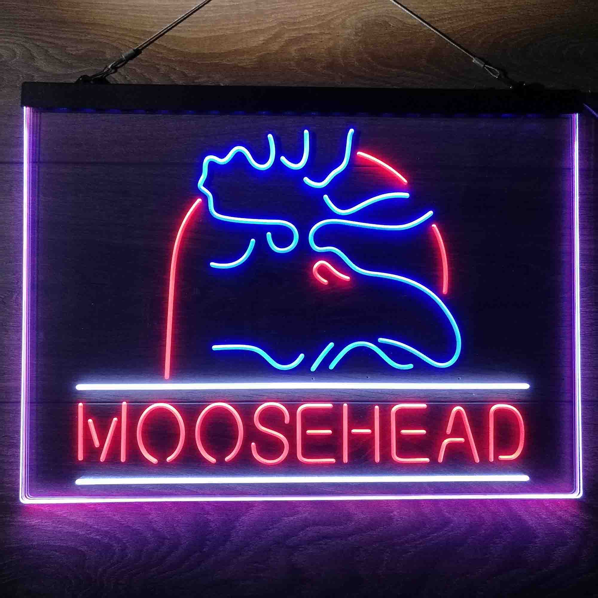 Moosehead Lager Beer Neon 3-Color LED Sign - Image 13