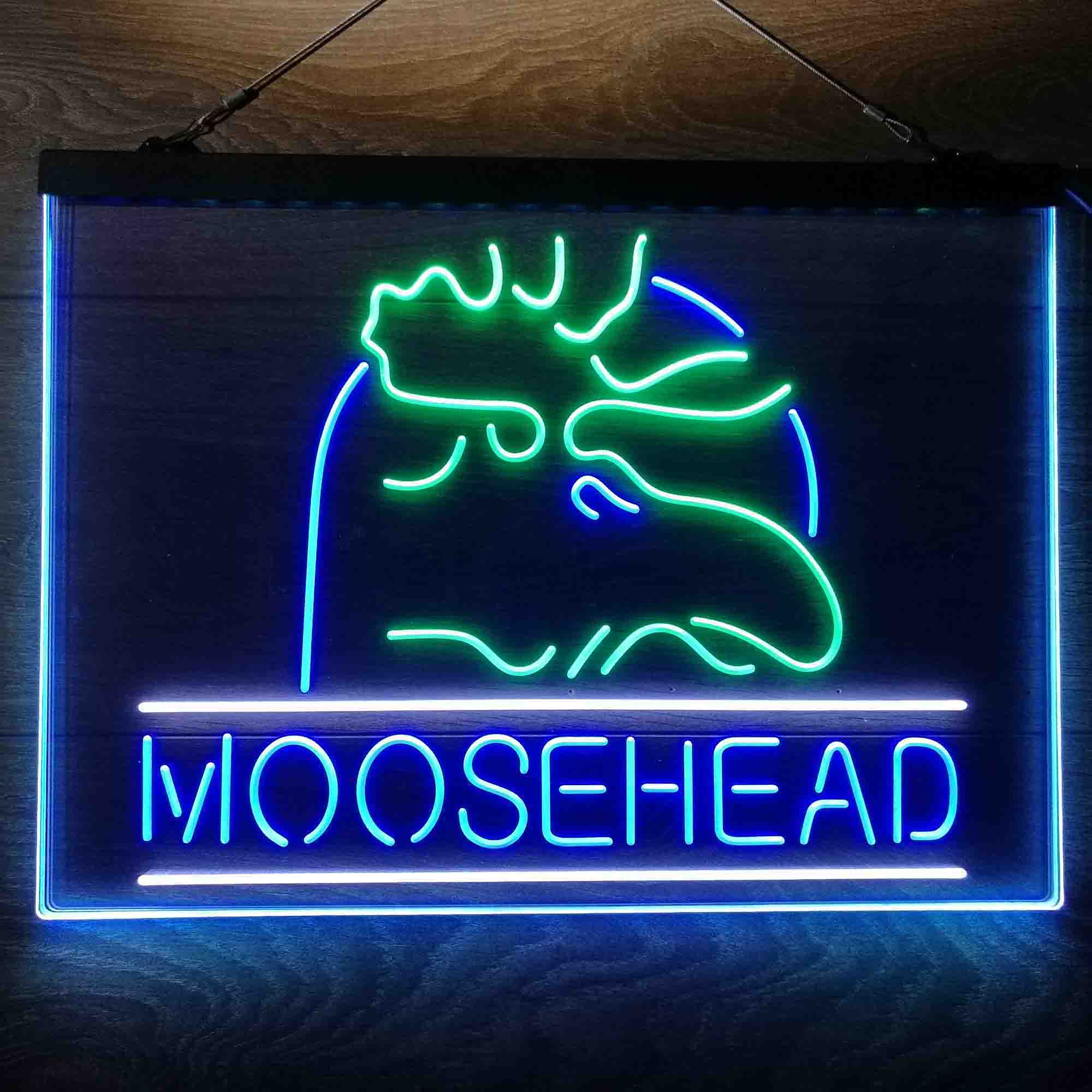 Moosehead Lager Beer Neon 3-Color LED Sign - Image 7