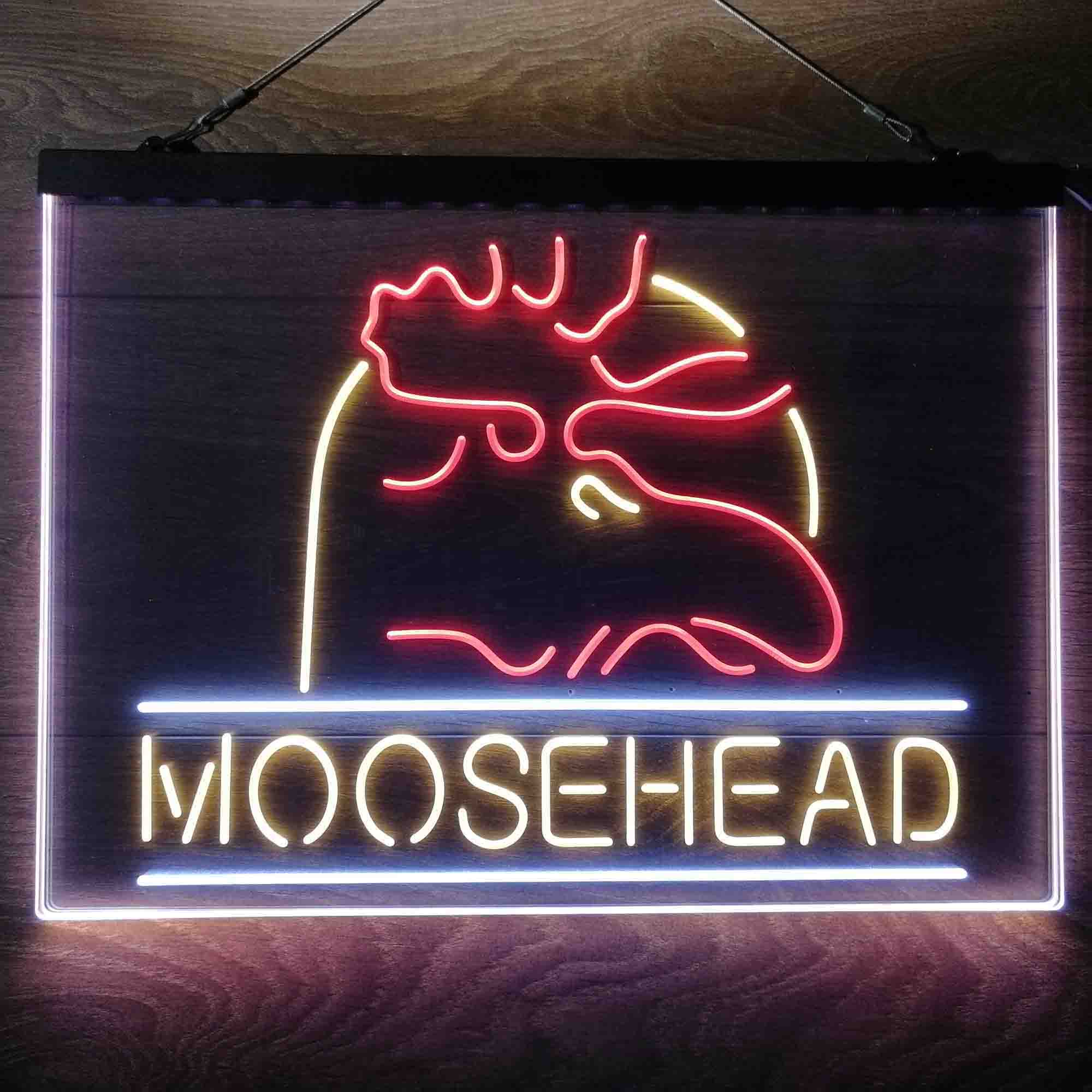 Moosehead Lager Beer Neon 3-Color LED Sign - Image 8