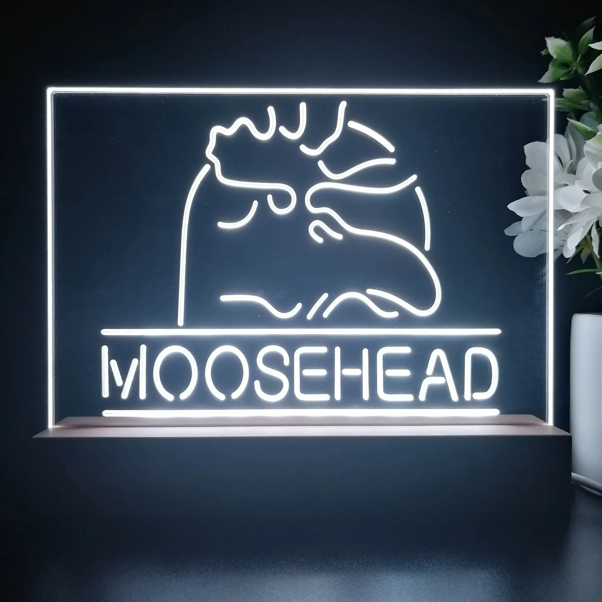 Moosehead Lager Beer Man Cave Neon Sign Pub Bar Lamp - Image 2
